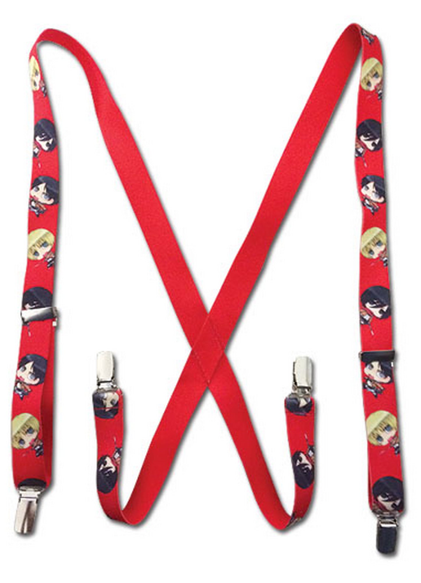 Attack On Titan - SD Eren Yeager, Armin Arlet, & Mikasa Ackerman Suspenders