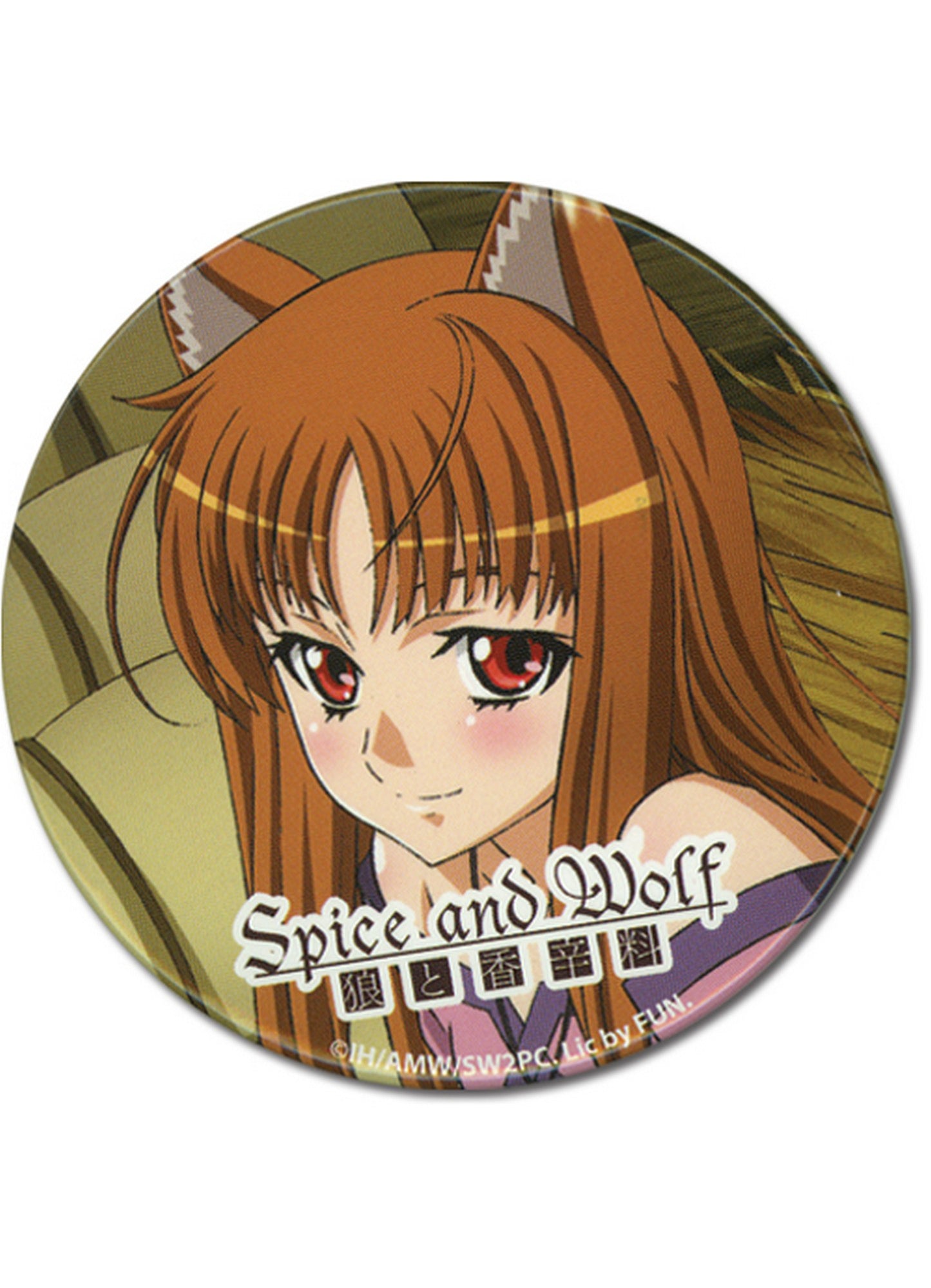 Spice And Wolf:Holo Red Face Button 2'