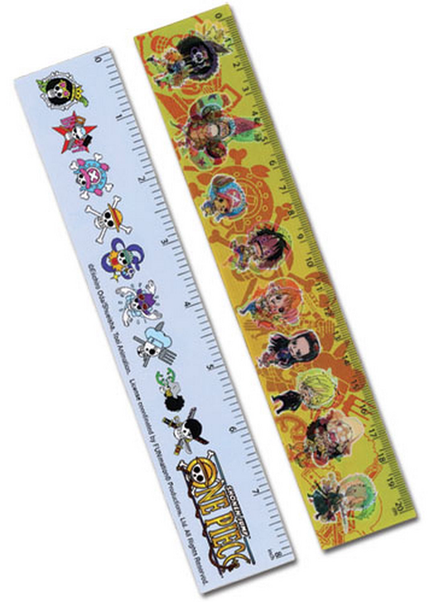 One Piece - SD Straw Hat Pirates Lenticular Ruler (5 Pcs)