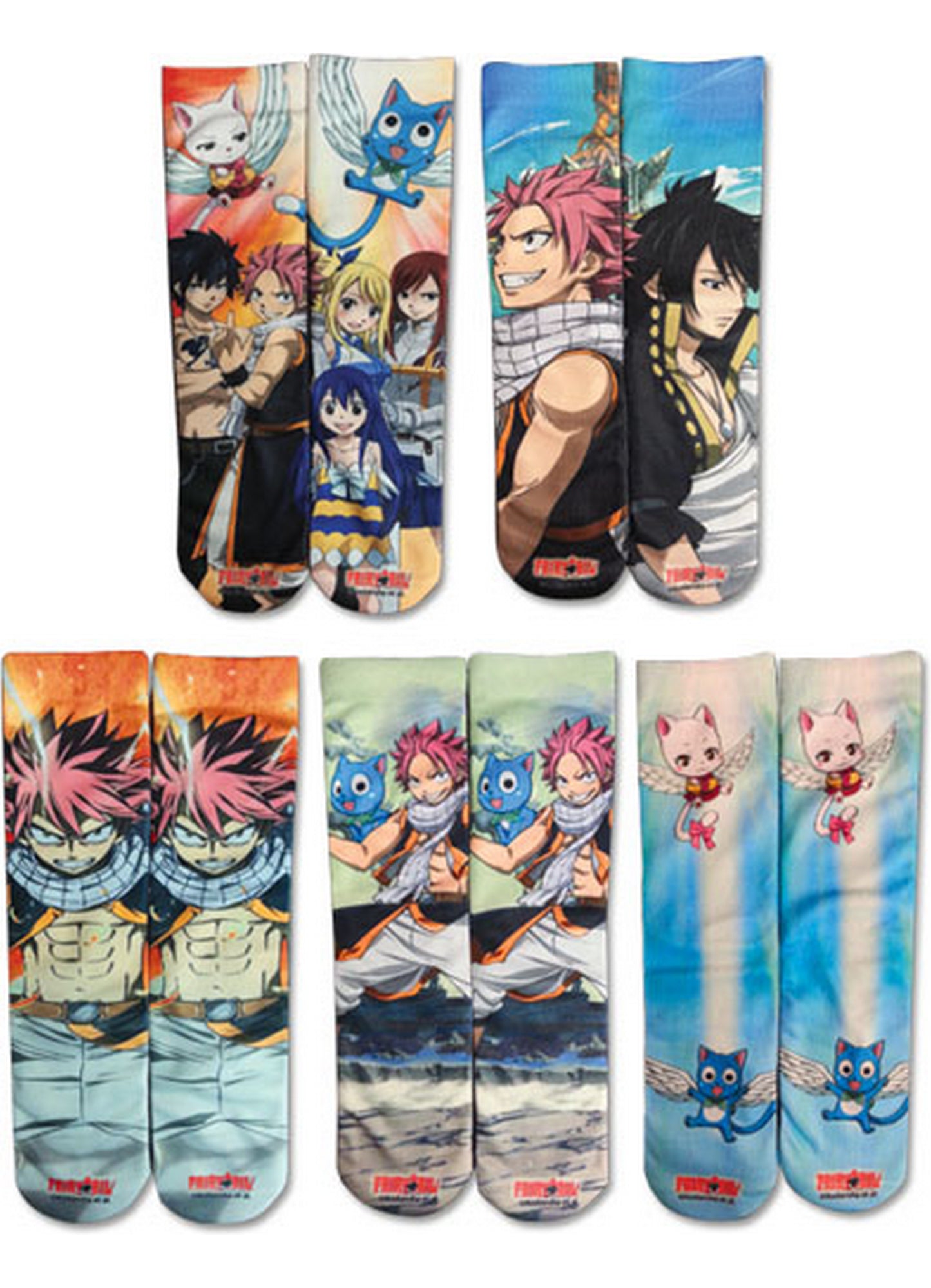 Fairy Tail - Sublimation 5 Pack Socks