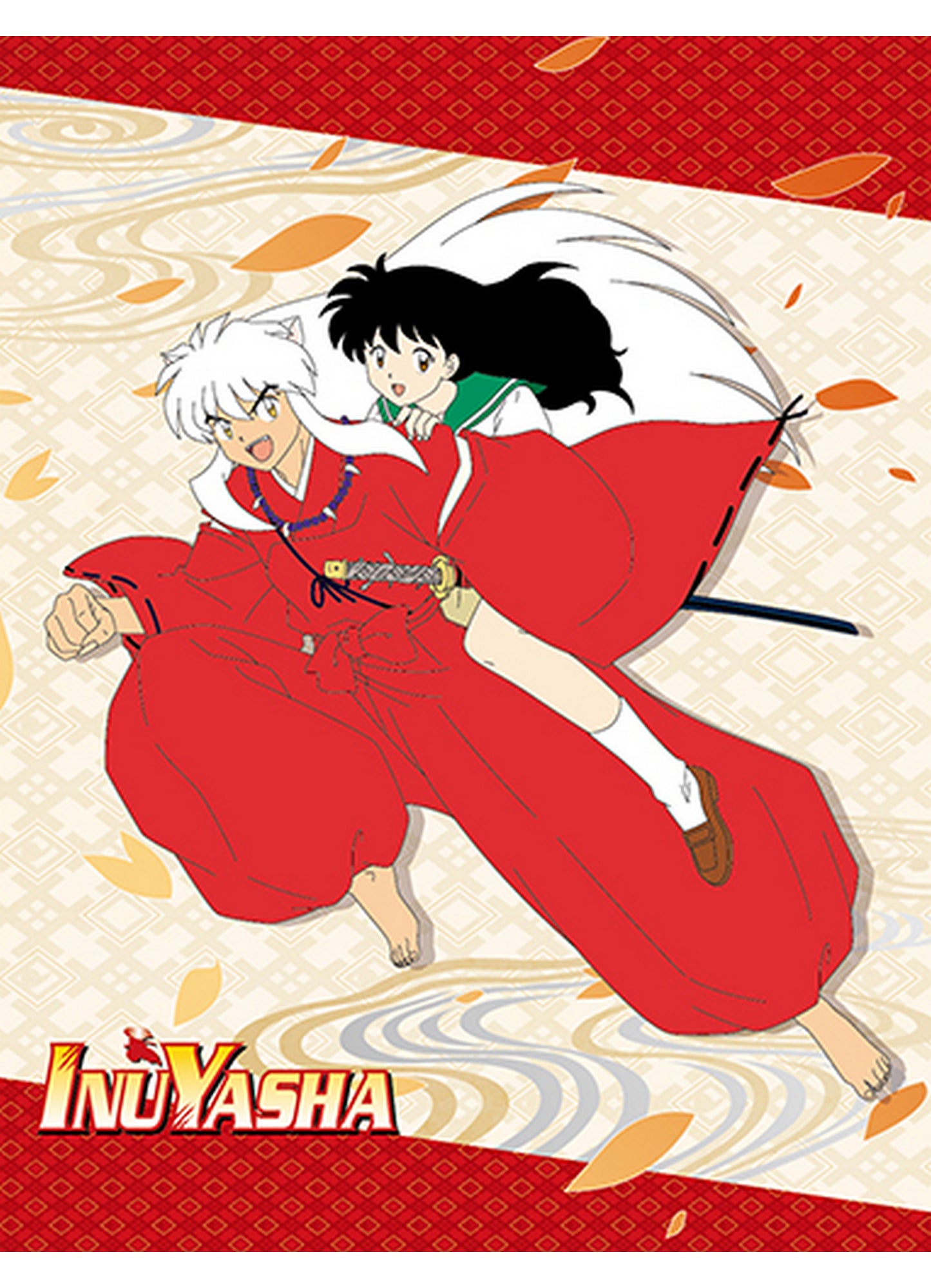 Inuyasha - Kagome Higurashi & Inuyasha Sublimation Throw Blanket 46"W x 60"H