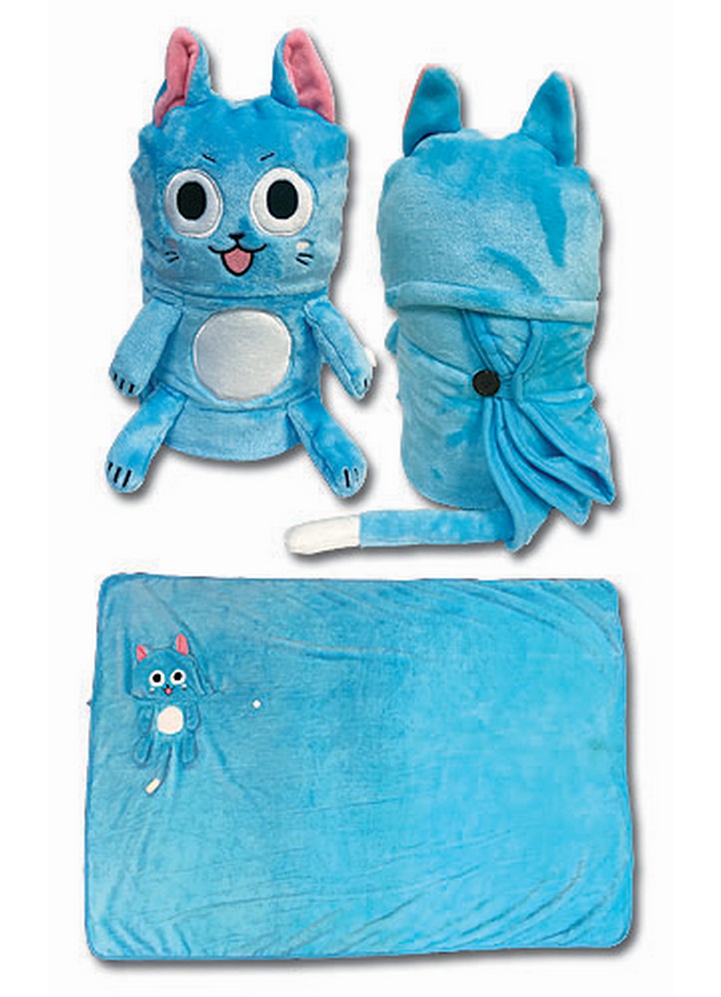 Fairy Tail S7 - Happy Throw Blanket 46"W x 60"H