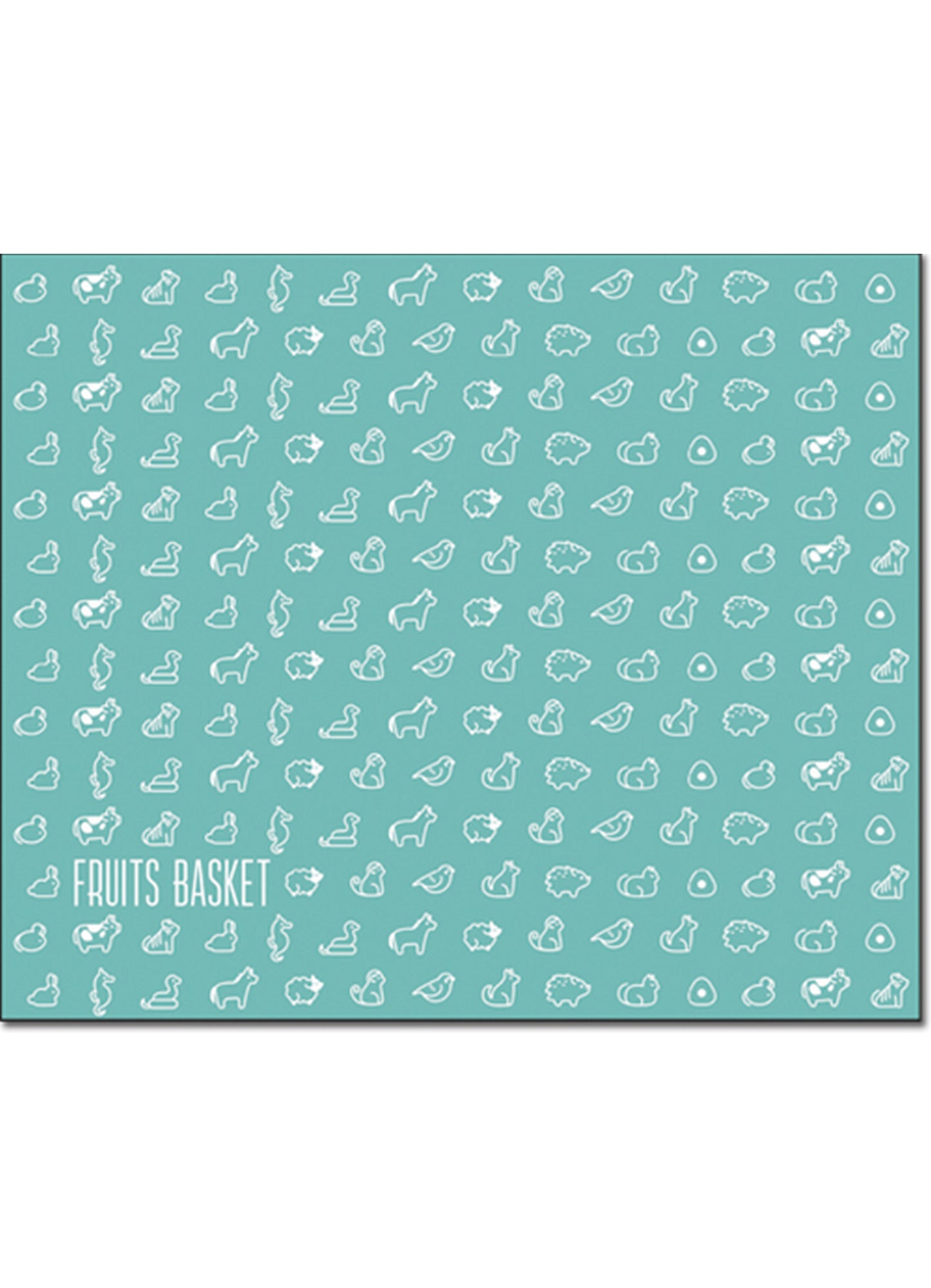 Fruits Basket - 12 Chinese Zodiac Logo Throw Blanket 46"W x 60"H