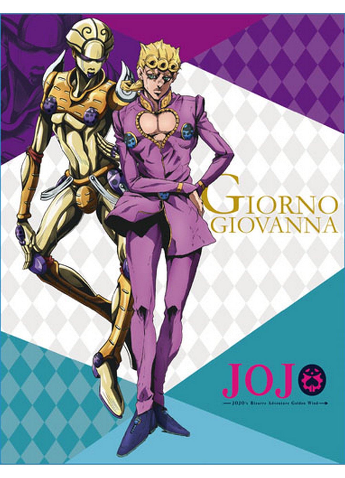 Jojos S4 - Giorno Giovanna Sublimation Throw Blanket 46"W x 60"H