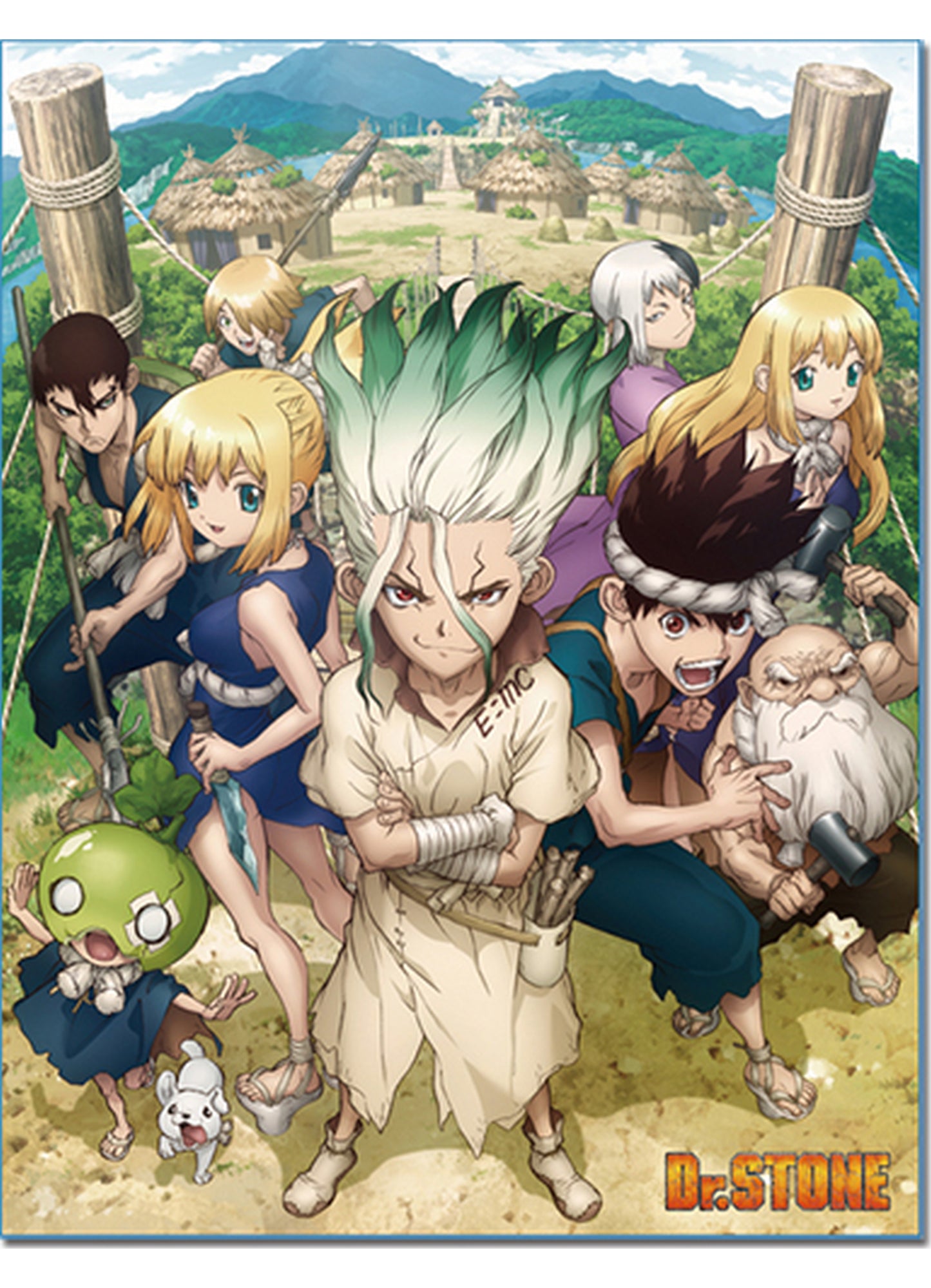 Dr. Stone - Key Art Sublimation Throw Blanket 46"W x 60"H