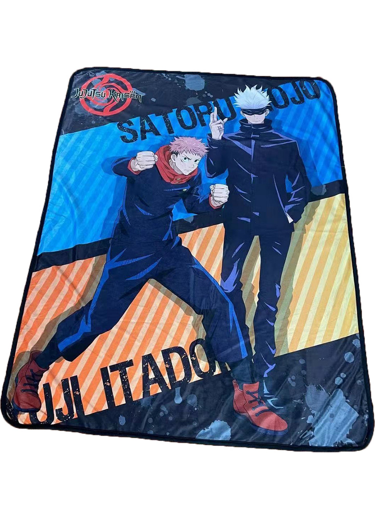 Jujutsu Kaisen - Yuji Itadori & Gojo Satoru Sublimation Throw Blanket 46"W x 60"H