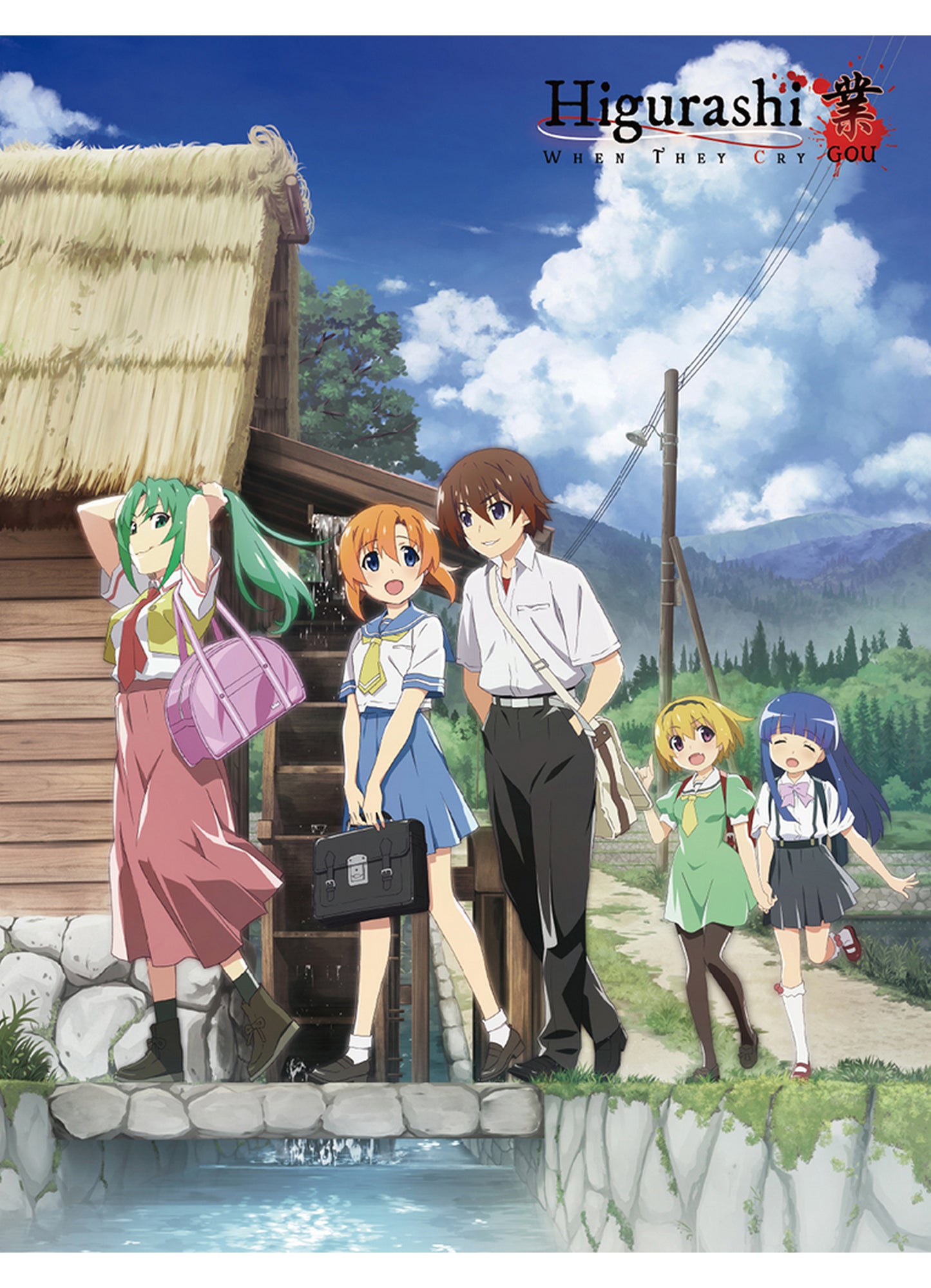 Higurashi When They Cry - Key Art #A Sublimation Throw Blanket 46"W x 60"H