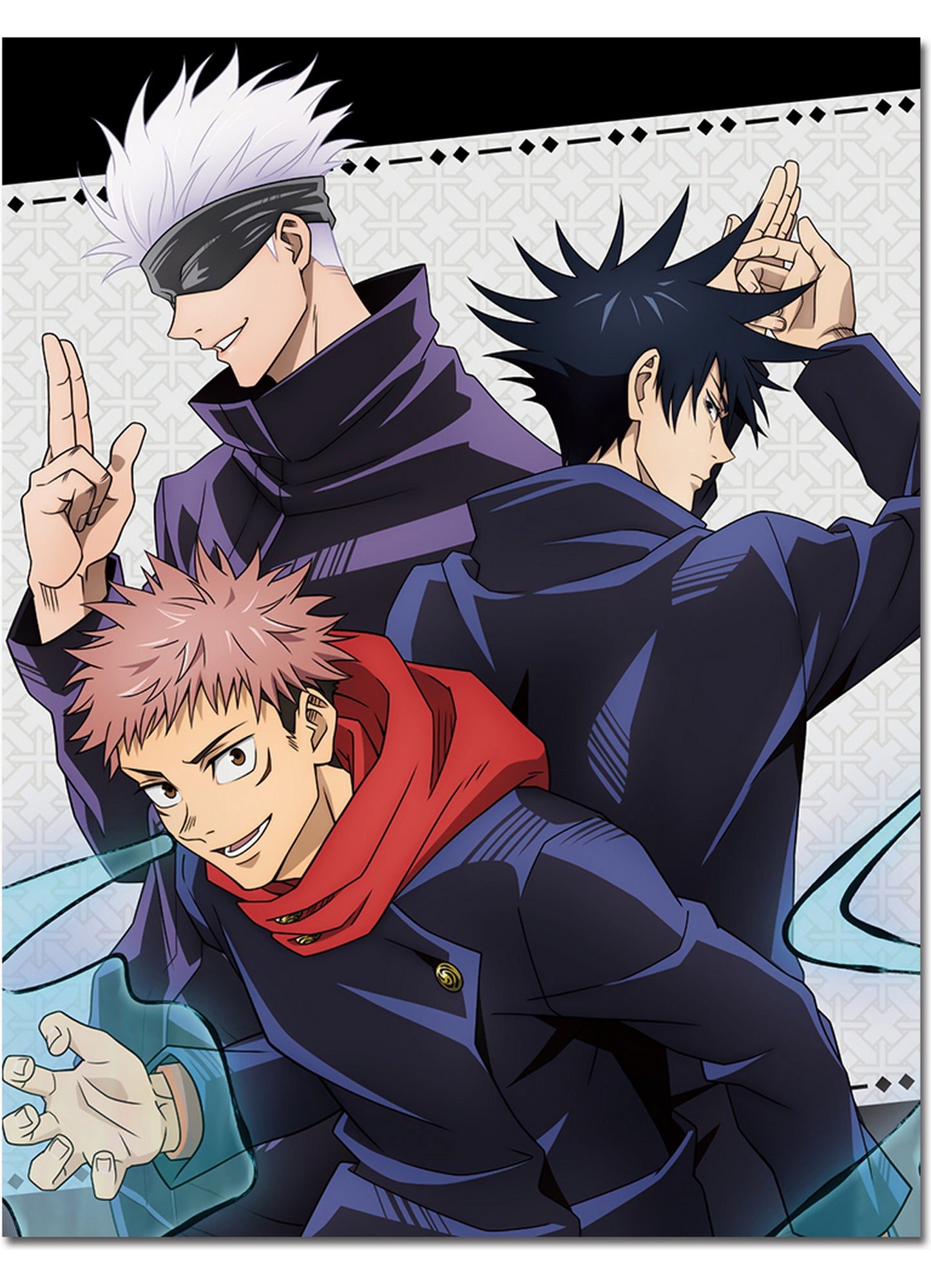 Jujutsu Kaisen - Magazine Pash Art Throw Blanket 46"W x 60"H