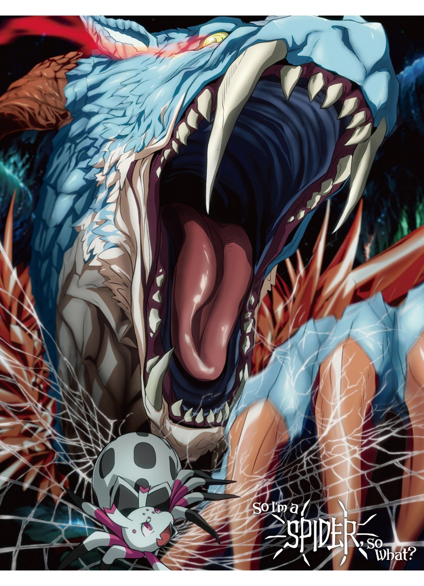 So Im A Spider, So What - Shiraori & Dragon Throw Blanket 46"W x 60"H