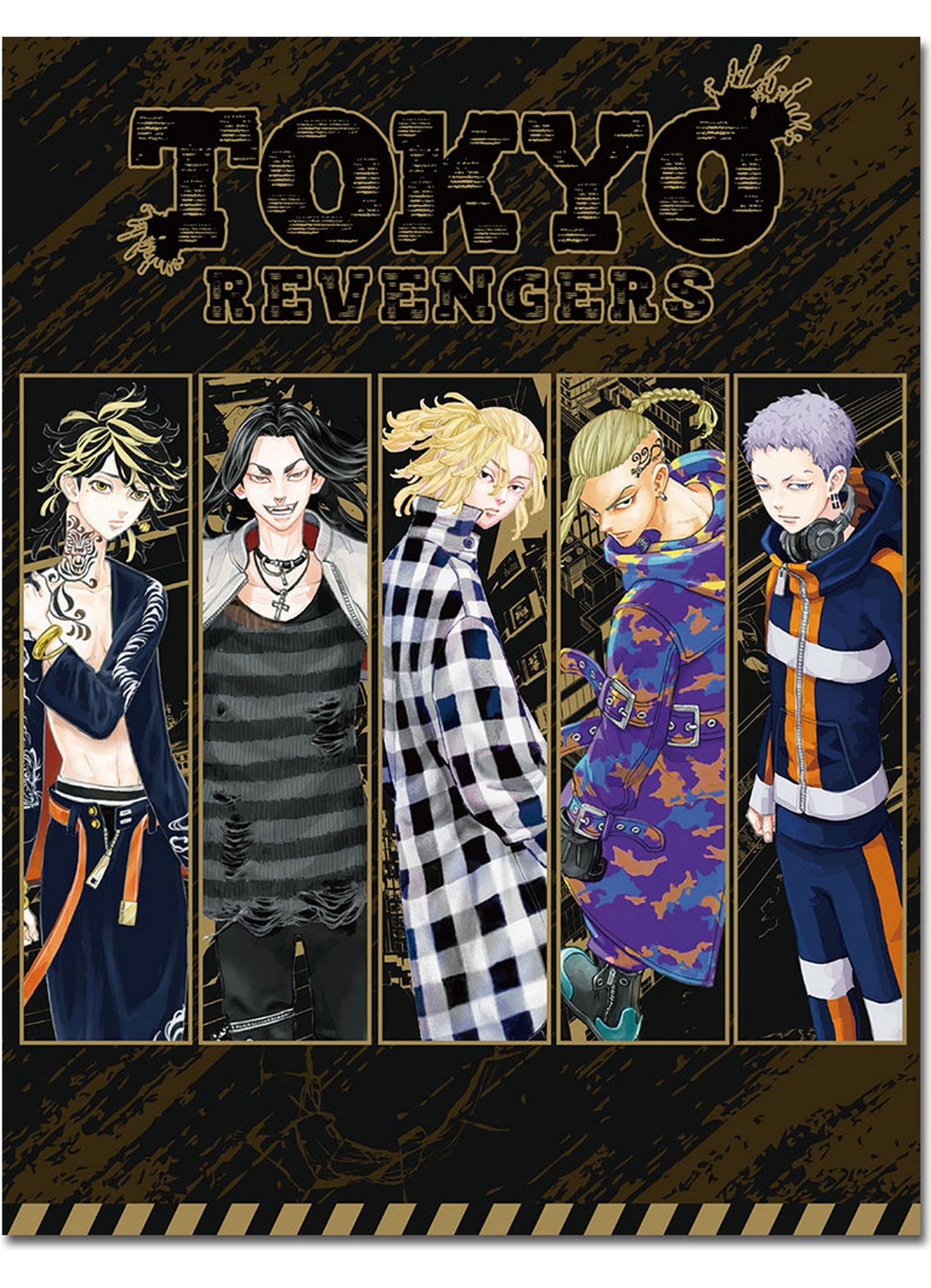 Tokyo Revengers - Tokyo Manji Gang #02 Sublimation Throw Blanket 46"W x 60"H