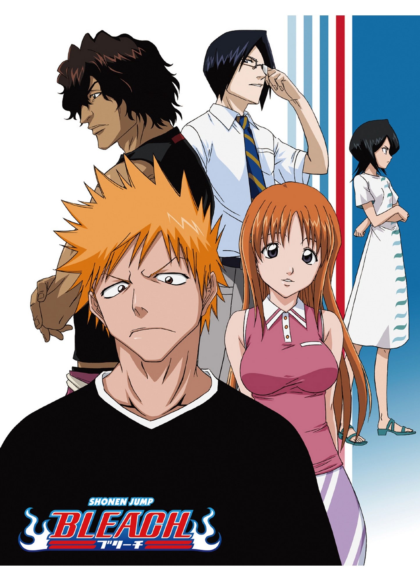 Bleach - Ichigo Kurosaki & Friends Casual Wear Sublimation Throw Blanket 46"W x 60"H