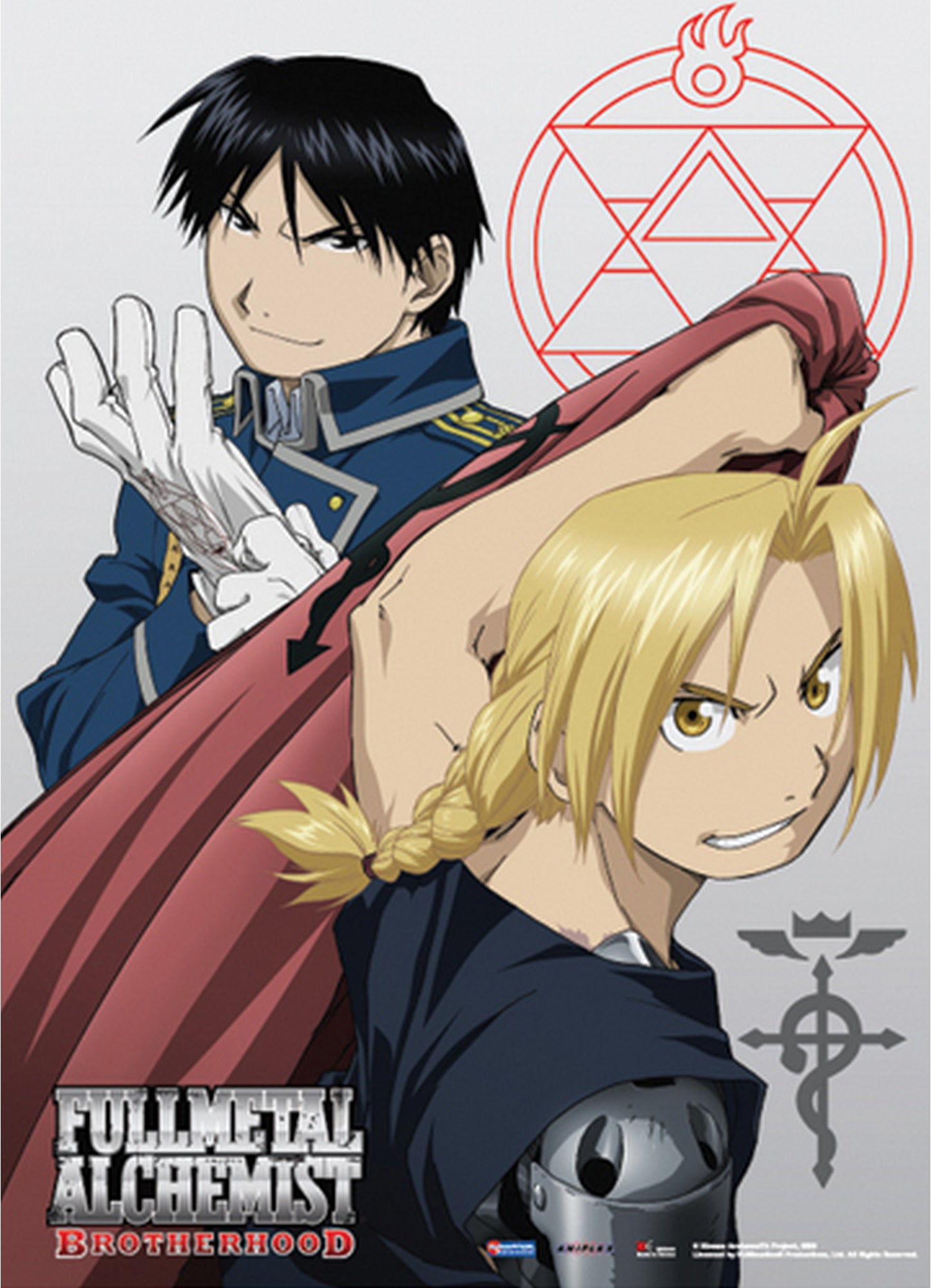 Full Metal Alchemist: Brotherhood - Edward Elric "Ed" & Roy Fabric Poster