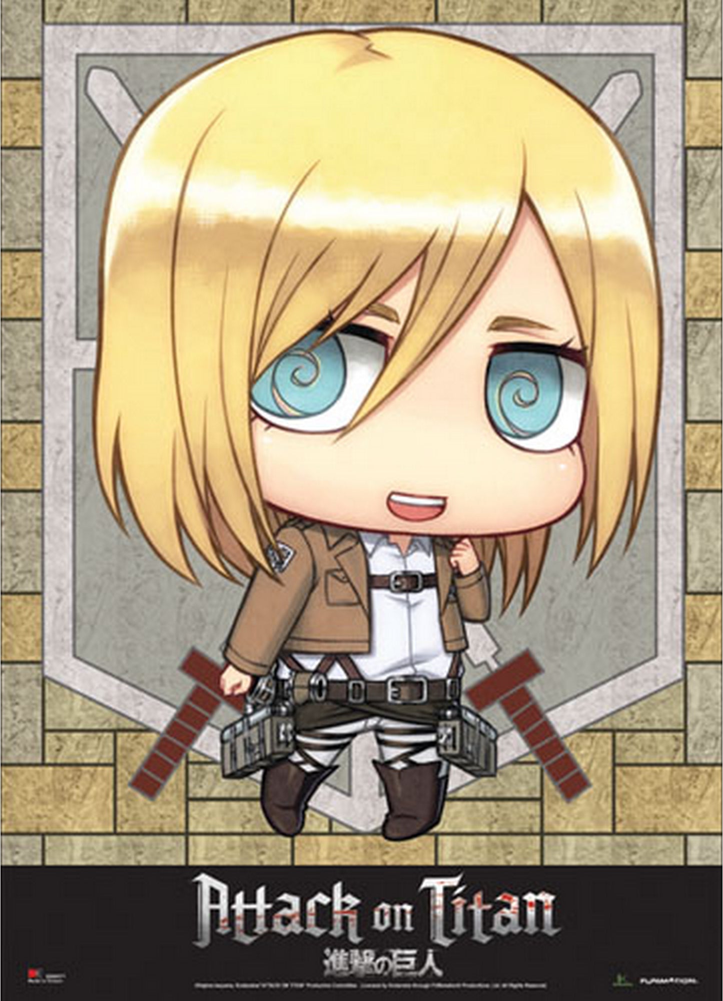 Attack On Titan - SD Historia Reiss "Christa" Fabric Poster