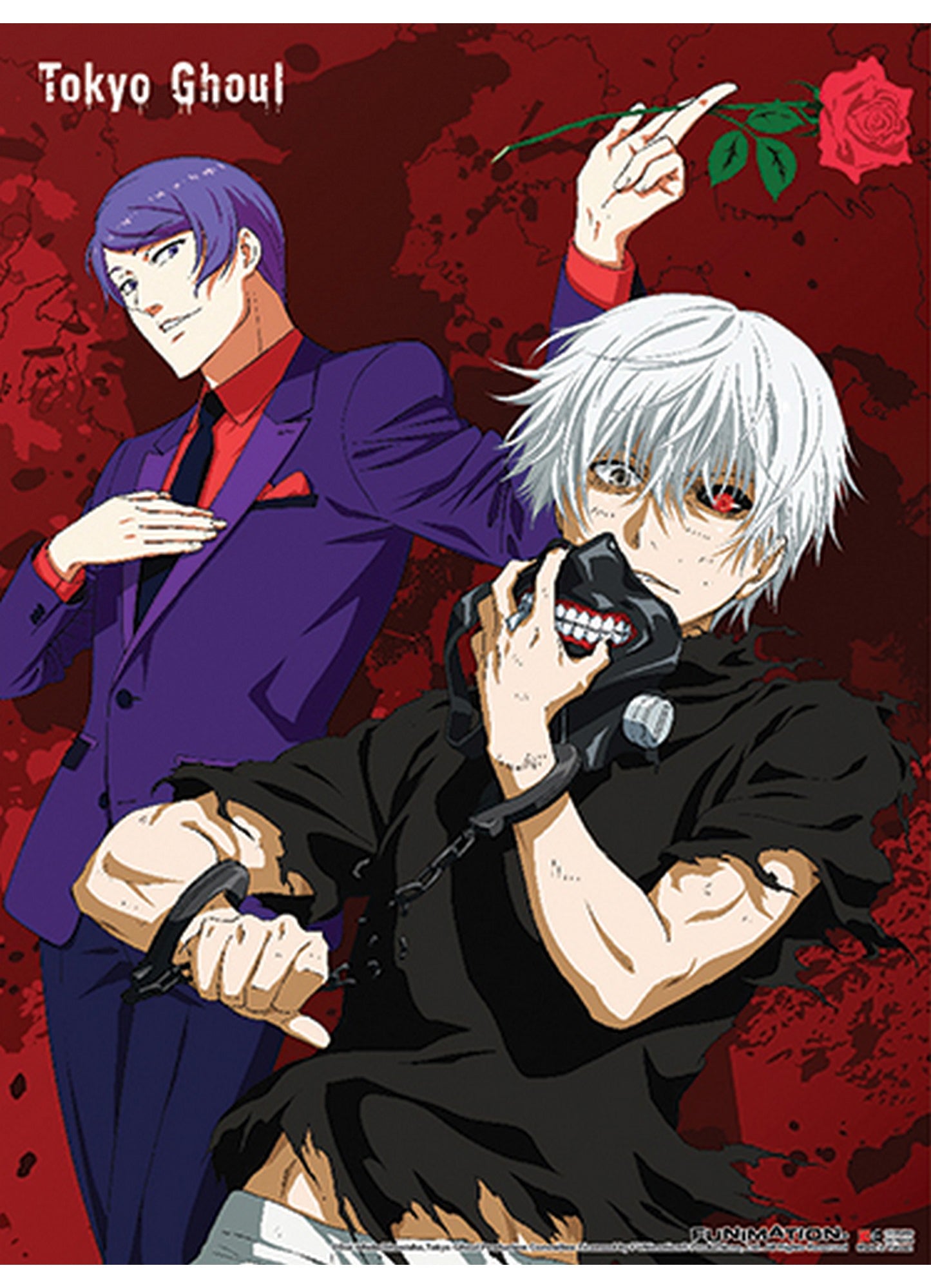 Tokyo Ghoul - Ken Kaneki & Tsuklyama Fabric Poster