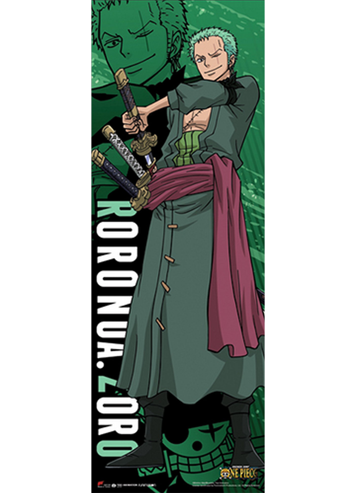 One Piece - Roronoa Zoro New World Human Size Se Wall Scroll 23.5"W x 67"H