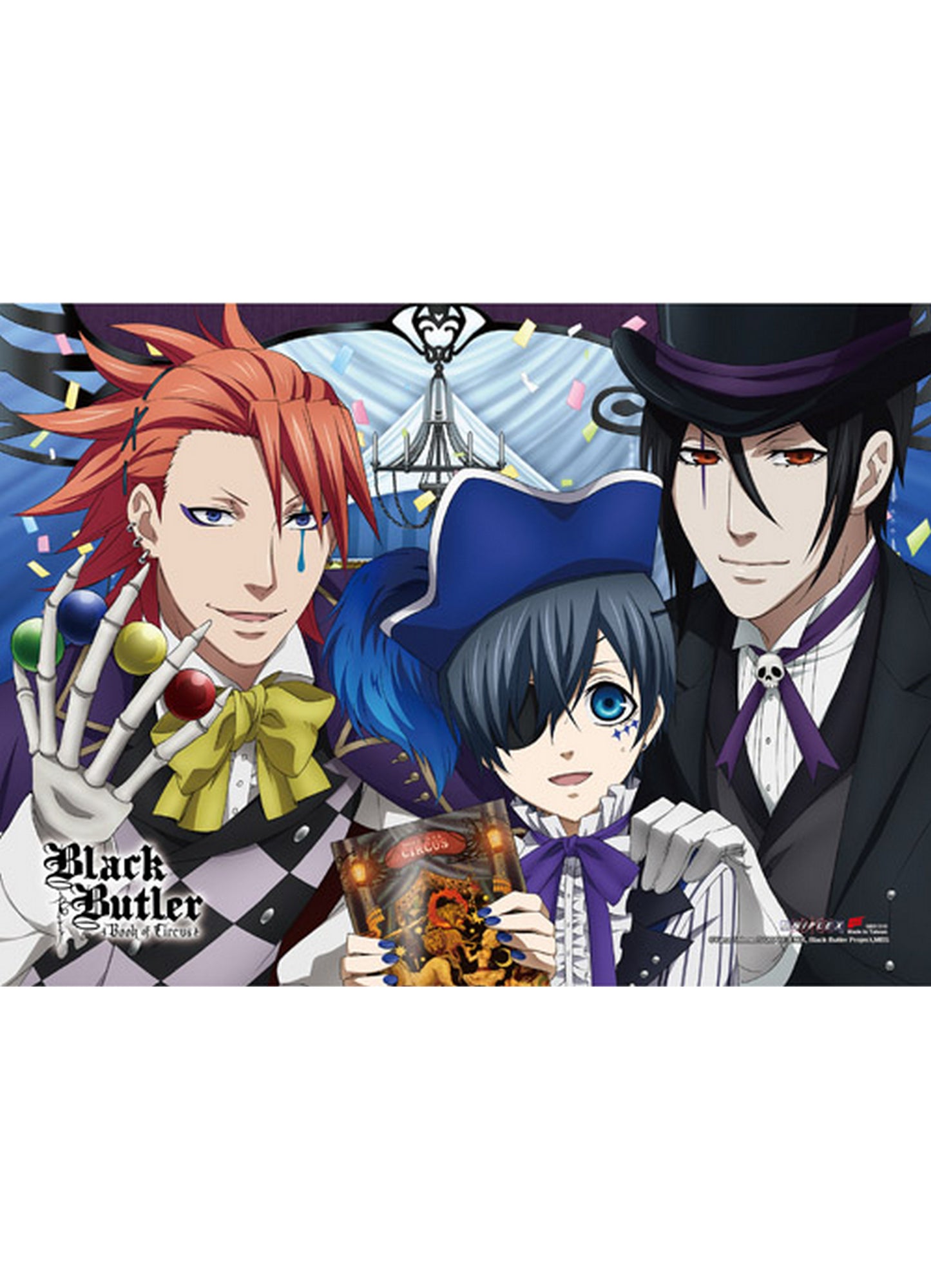 Black Butler Book Of Circus - Group 2 Hi-End Wall Scroll 31"W x 43"H