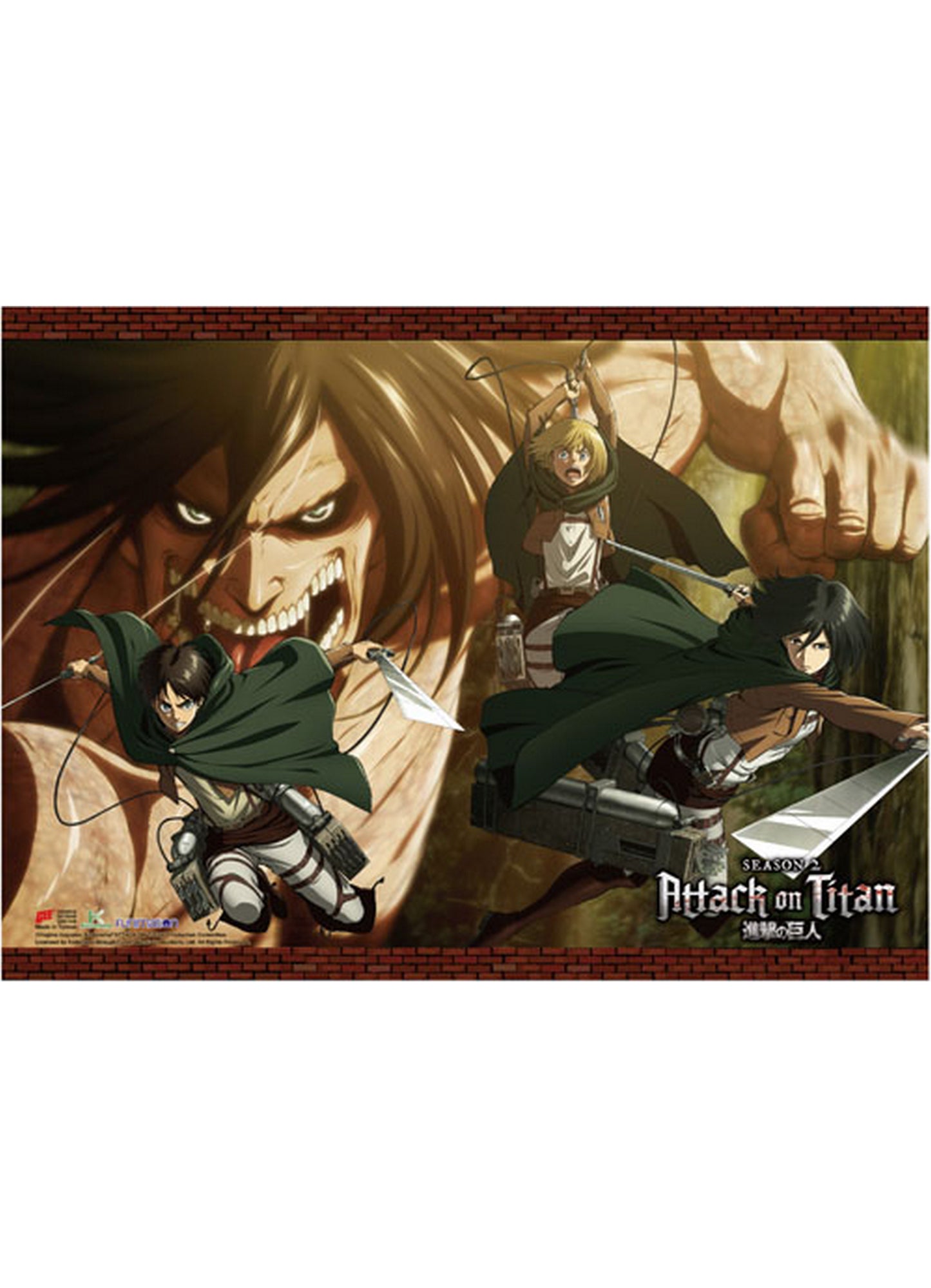 Attack on Titan Season 2 - Group 1 Hi-End Wall Scroll 31"W x 43"H