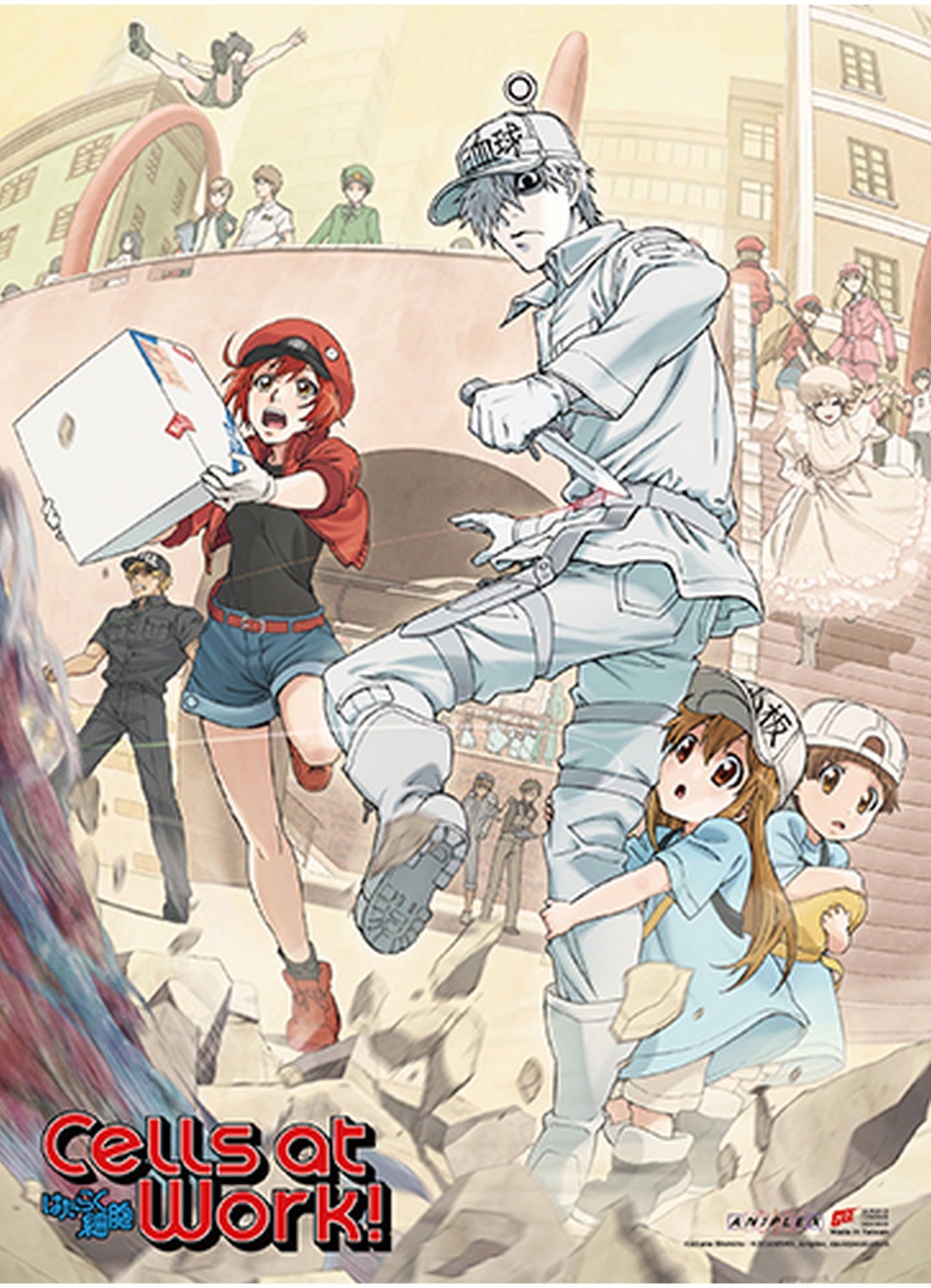 Cells At Work! - Key Art Hi-End Wall Scroll 31"W x 43"H