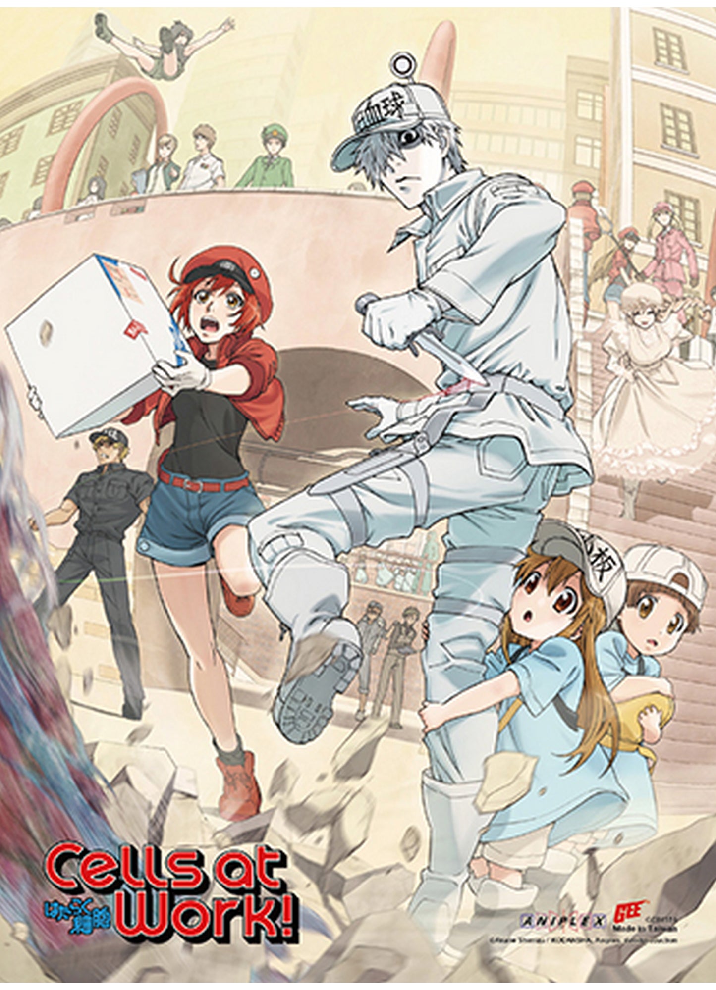 Cells At Work! - Key Art SS Wall Scroll 18.5"W x 25.2"H