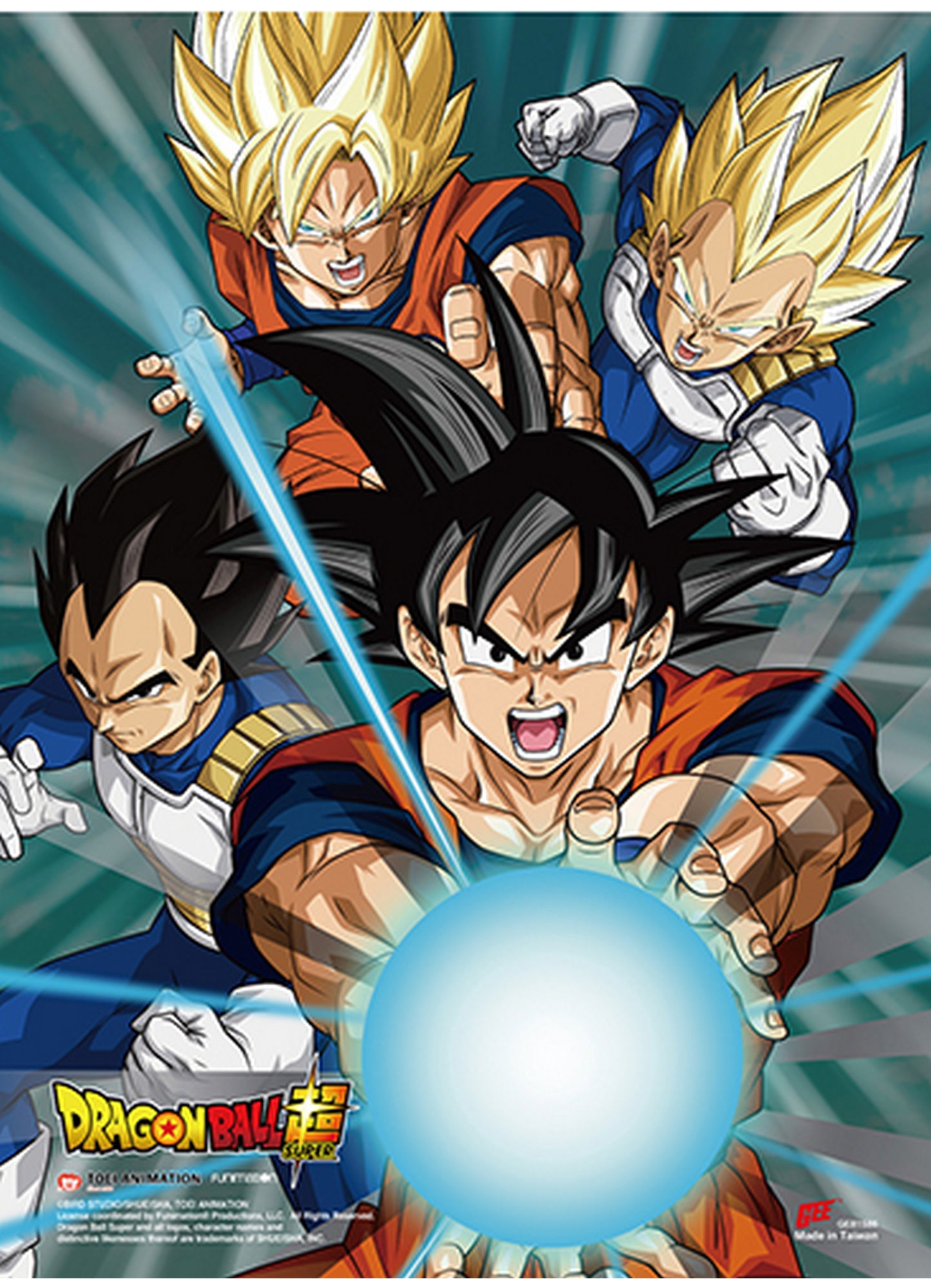 Dragon Ball Super - Battle Of Gods Group SS Wall Scroll 18.5"W x 25.2"H