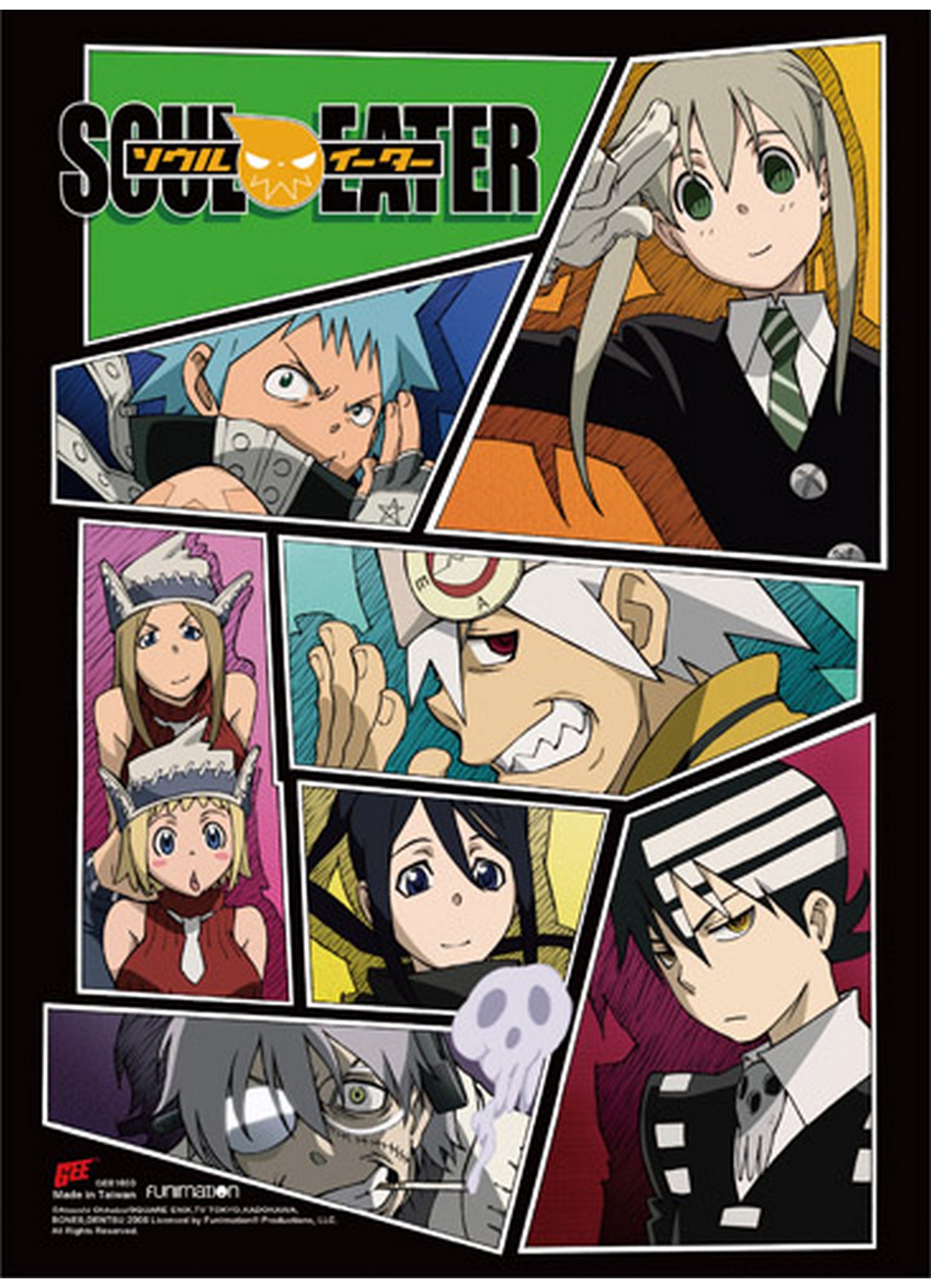 Soul Eater - Group #A SS Wall Scroll 18.5"W x 25.2"H