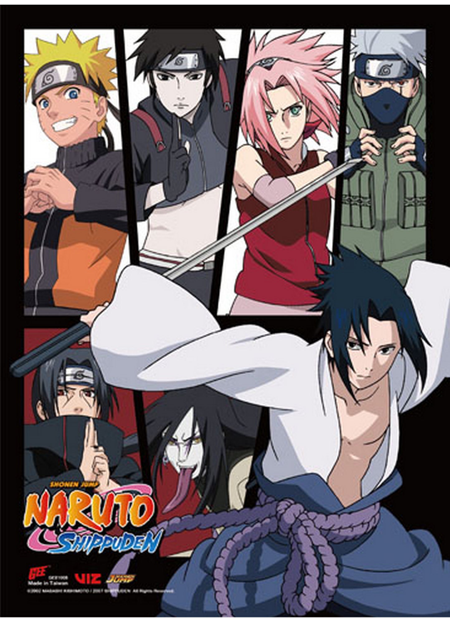 Naruto Shippuden - Group SS Wall Scroll 18.5"W x 25.2"H