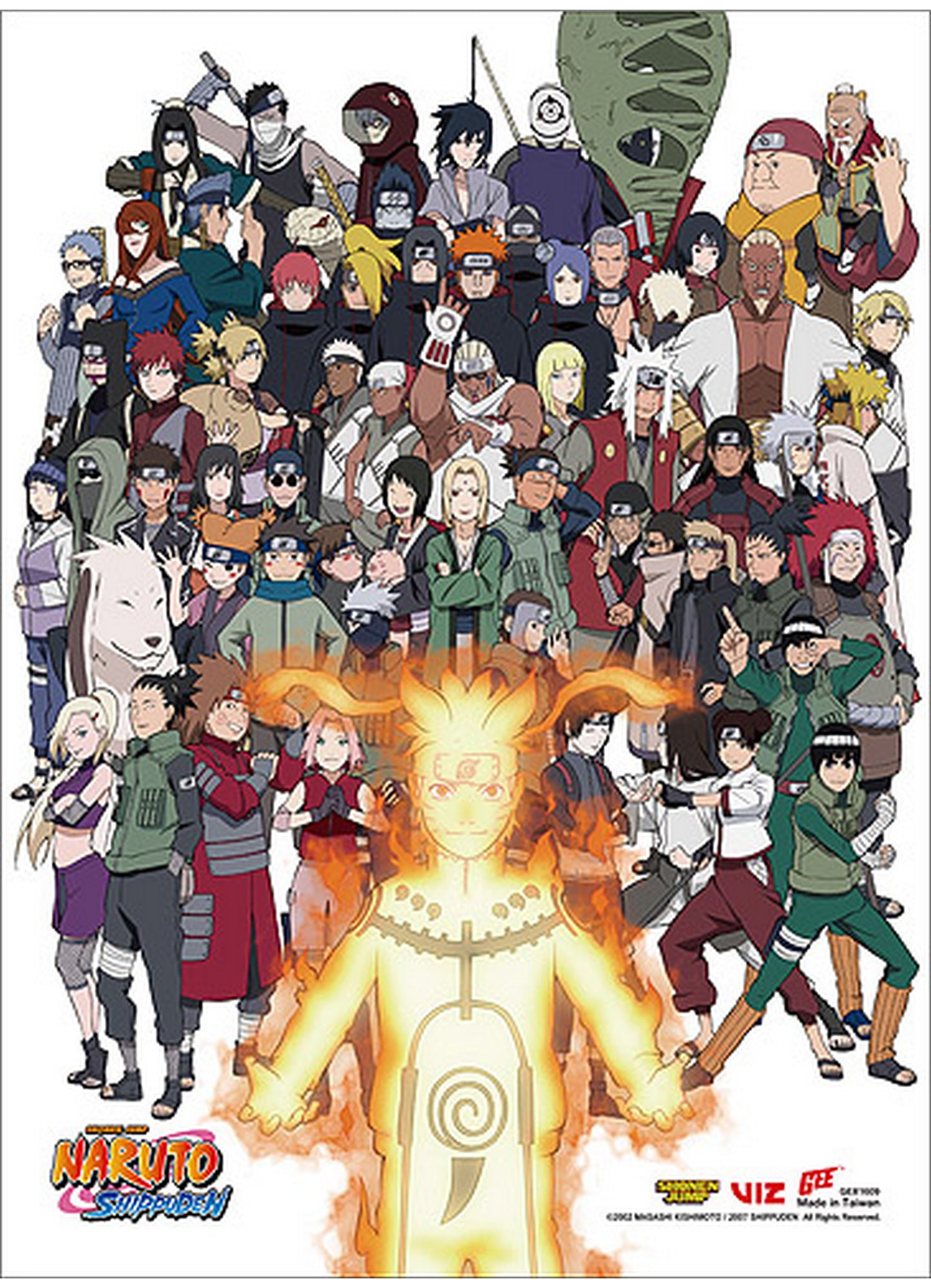 Naruto Shippuden - 10th Anniversary SS Wall Scroll 18.5"W x 25.2"H