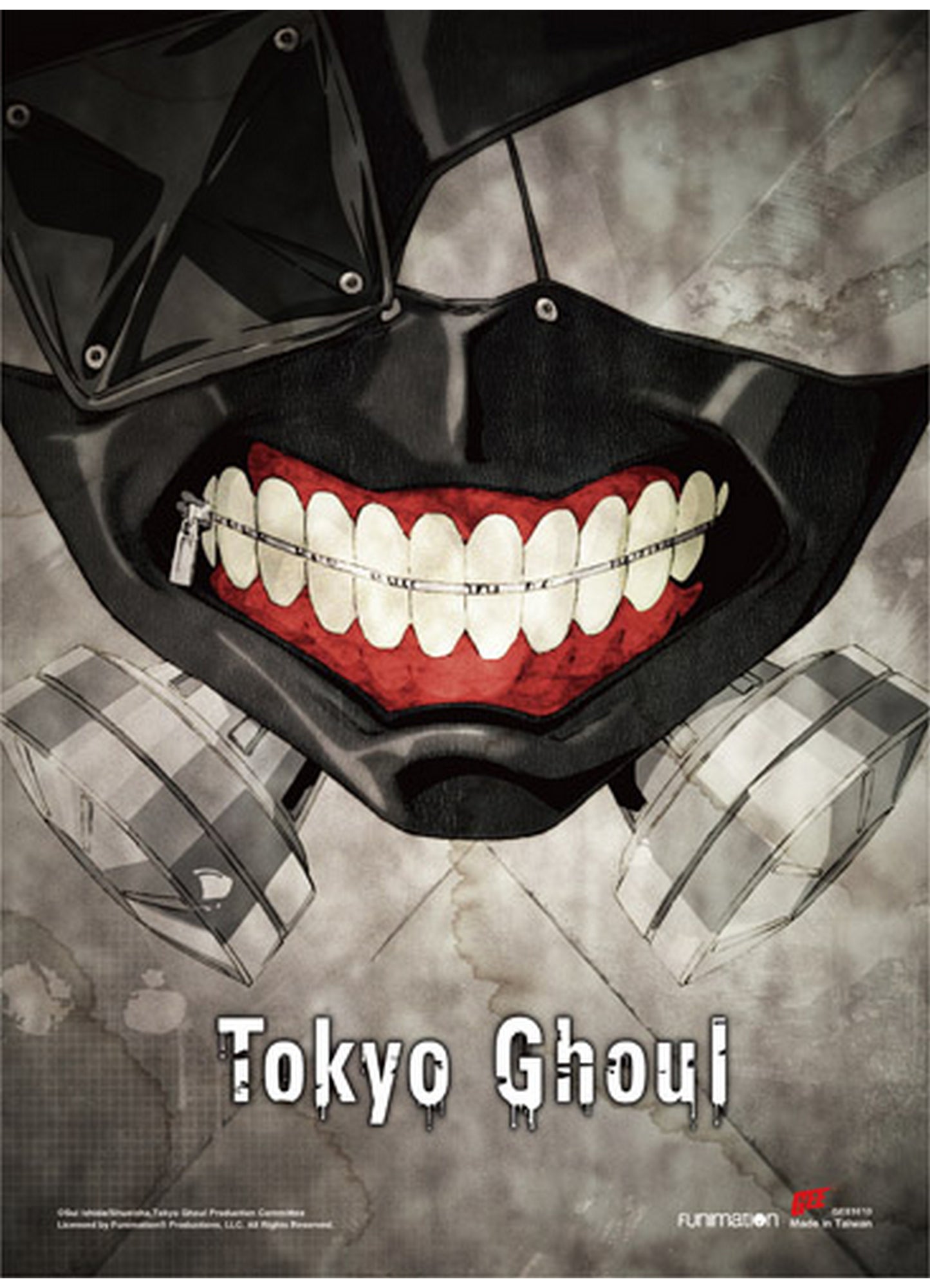 Tokyo Ghoul - Key Art Ken Kaneki Mask SS Wall Scroll 18.5"W x 25.2"H