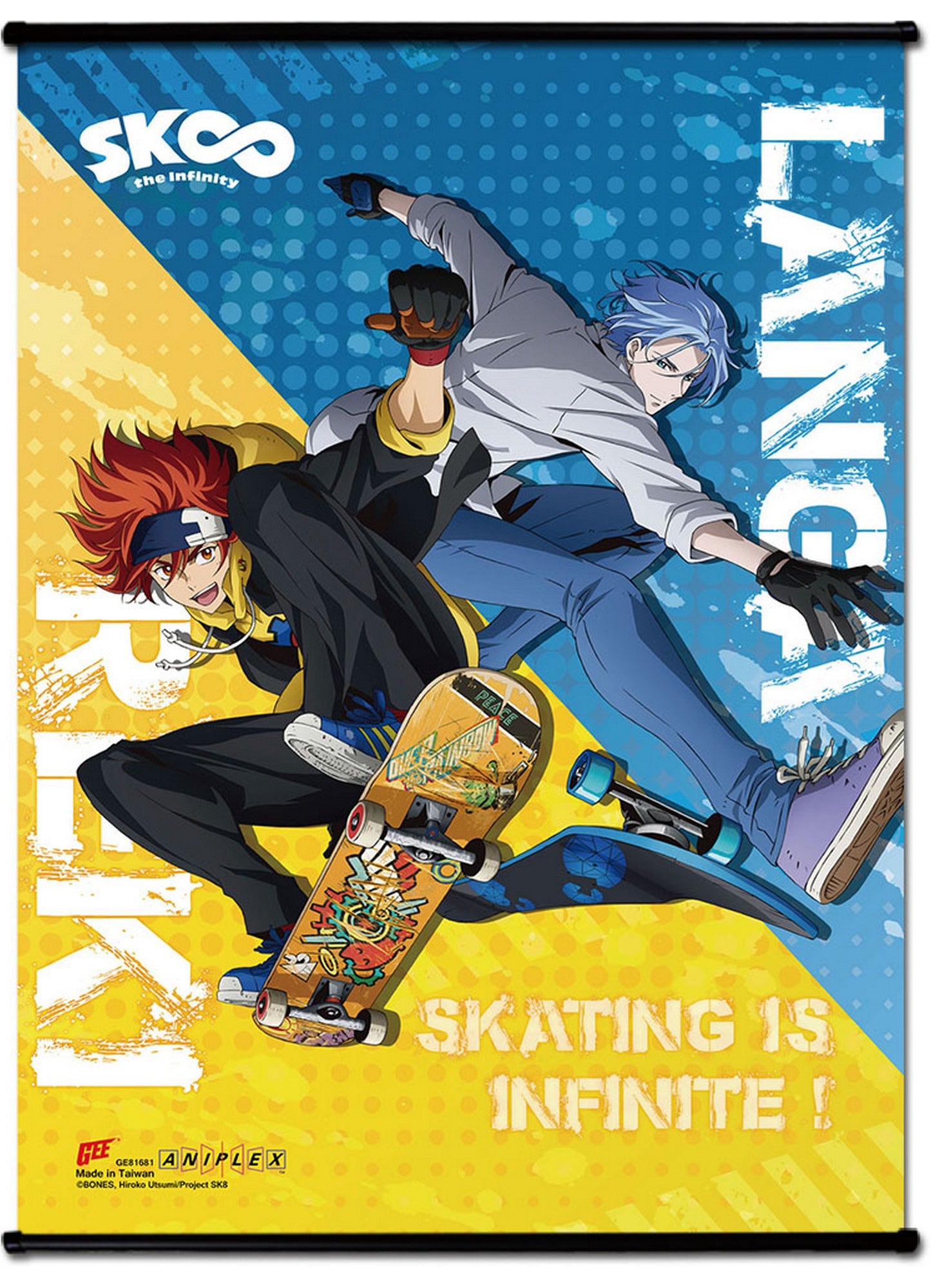 Sk8 The Infinity - Reki & Langa Group #A SS Wall Scroll 18.5"W x 25.2"H