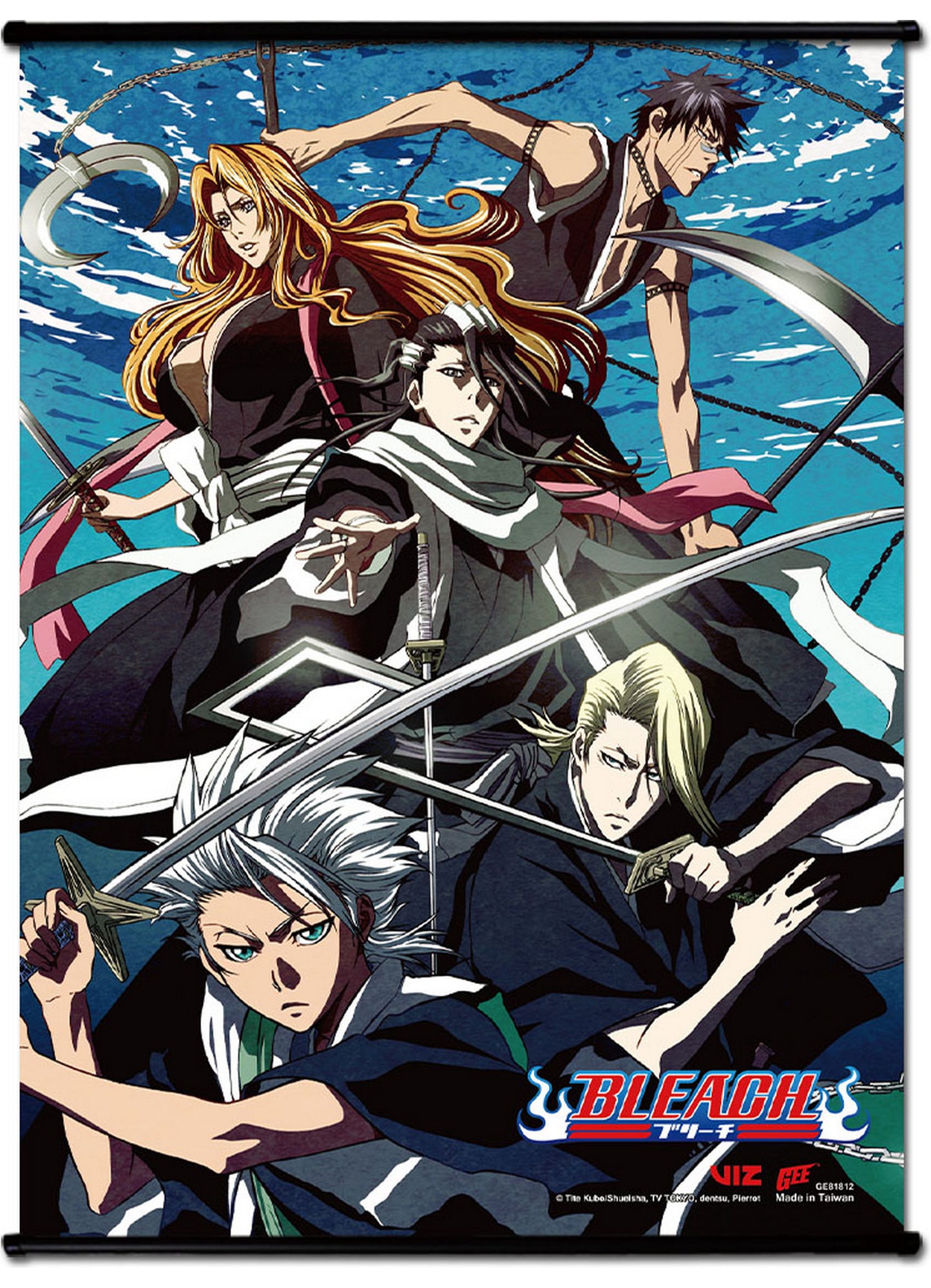 Bleach - Byakuya Kuchiki Group SS Wall Scroll 18.5"W x 25.2"H
