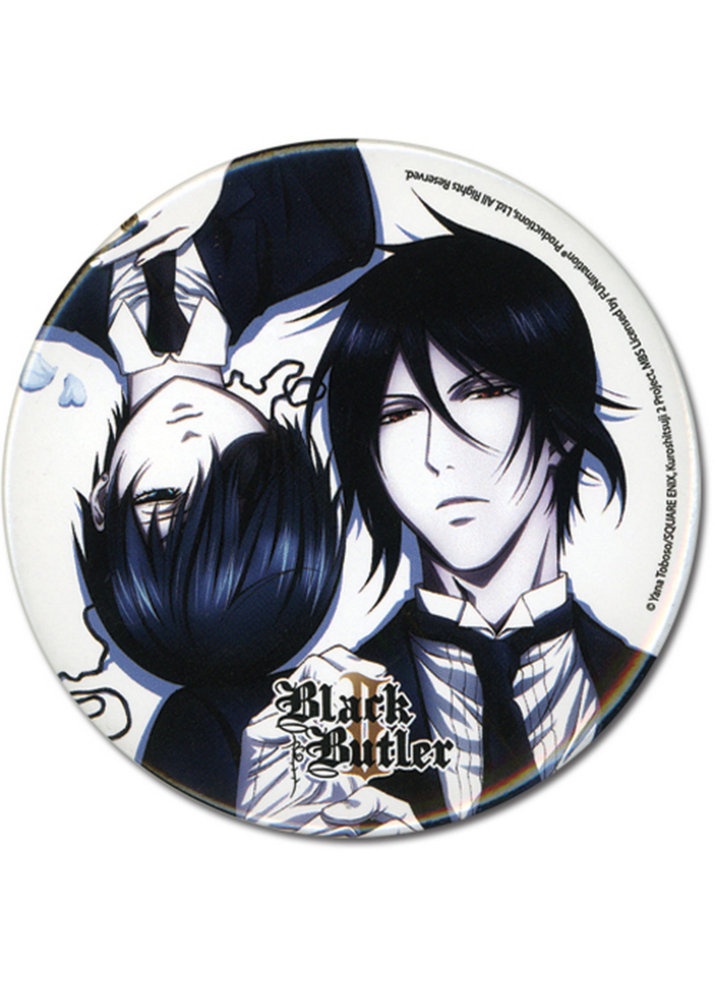 Black Butler 2 - Sebastian Michaelis And Ciel Phantomhive Button 3