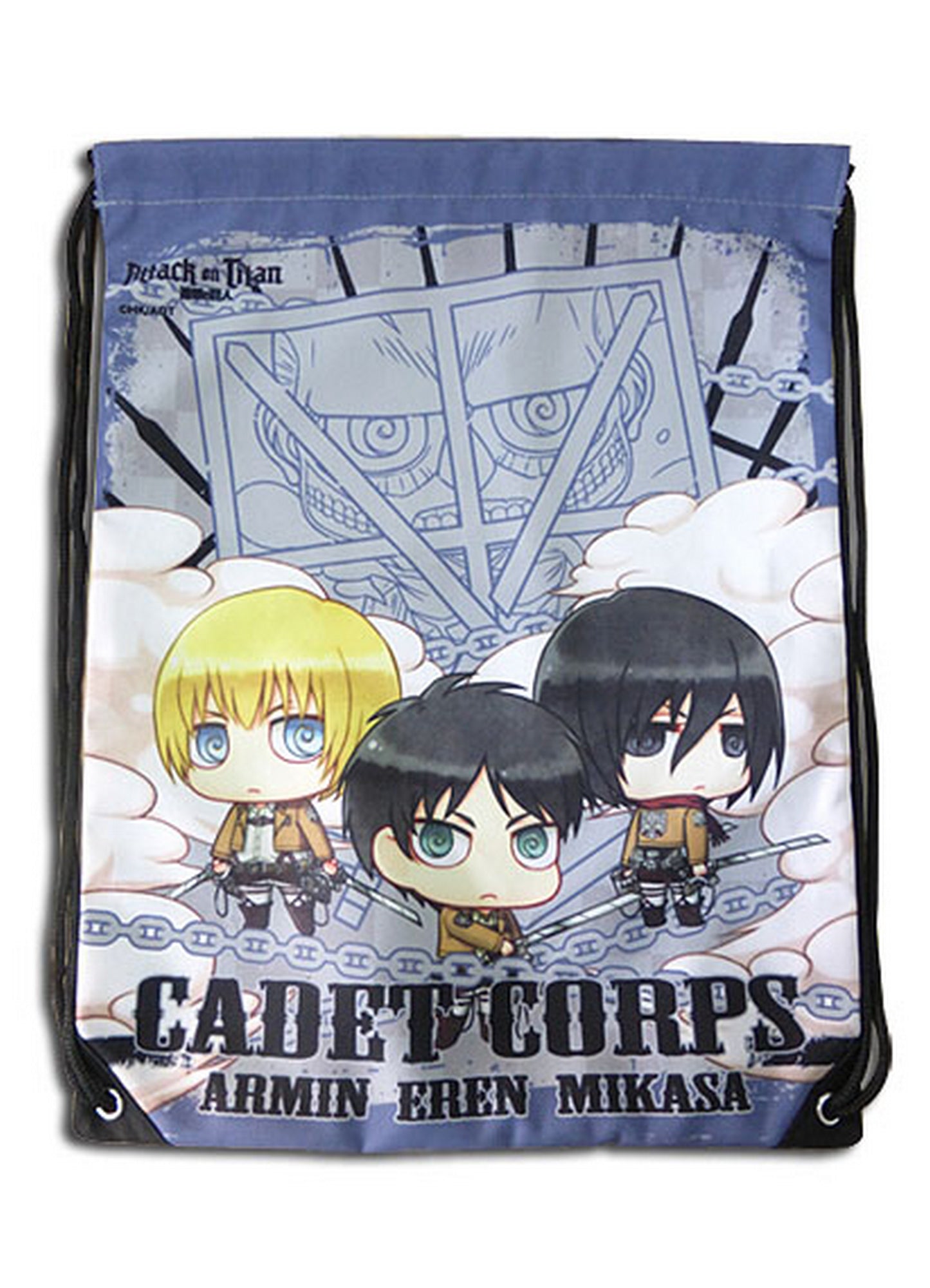 Attack On Titan - Group Purple Drawstring Bag