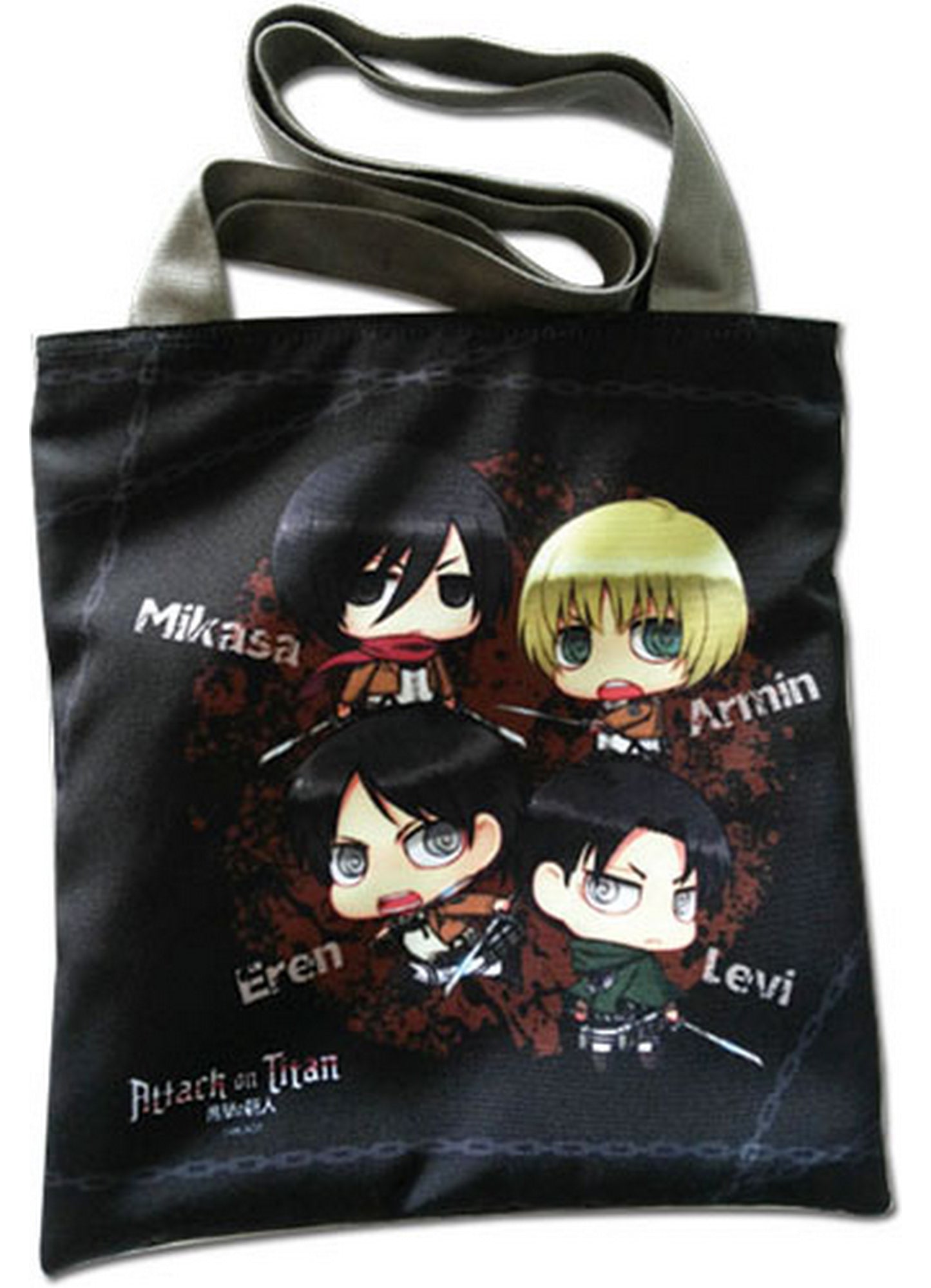Attack On Titan - Eren Yeager & Levi Ackerman & Armin Arlet & Mikasa Ackerman SD Tote Bag