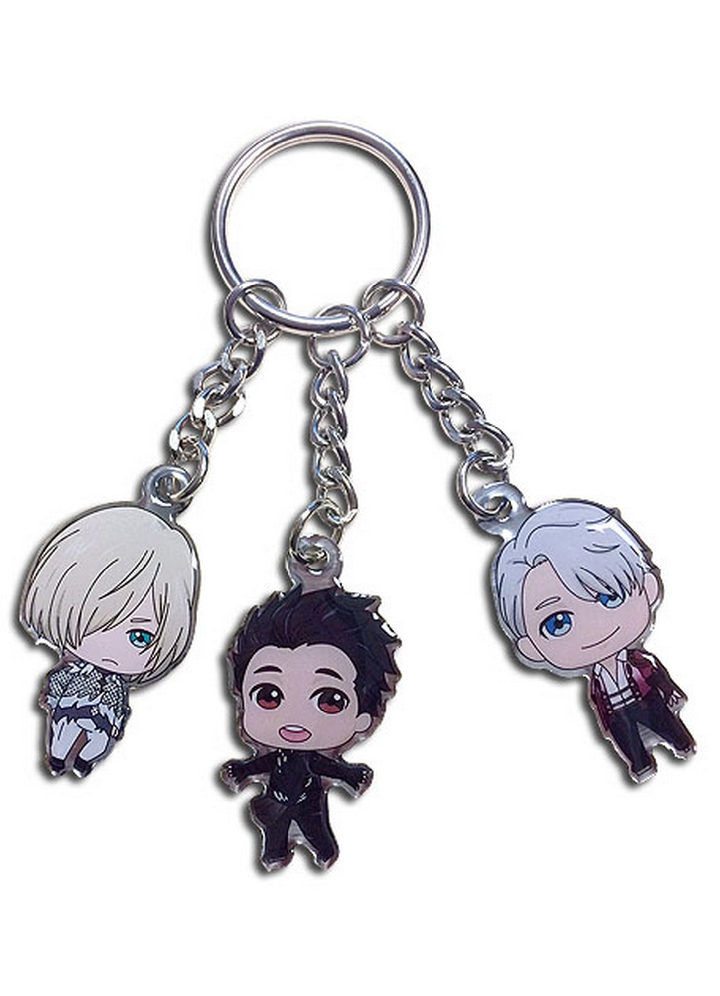 Yuri! On Ice - Yuri, Victor, Yuri Plisetsky "Yurio" SD Metal Keychain