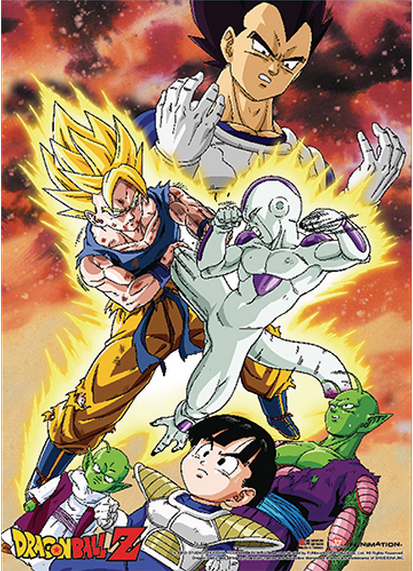 Dragon Ball Z - Son Goku Vs Frieza Wall Scroll 31"W x 43"H