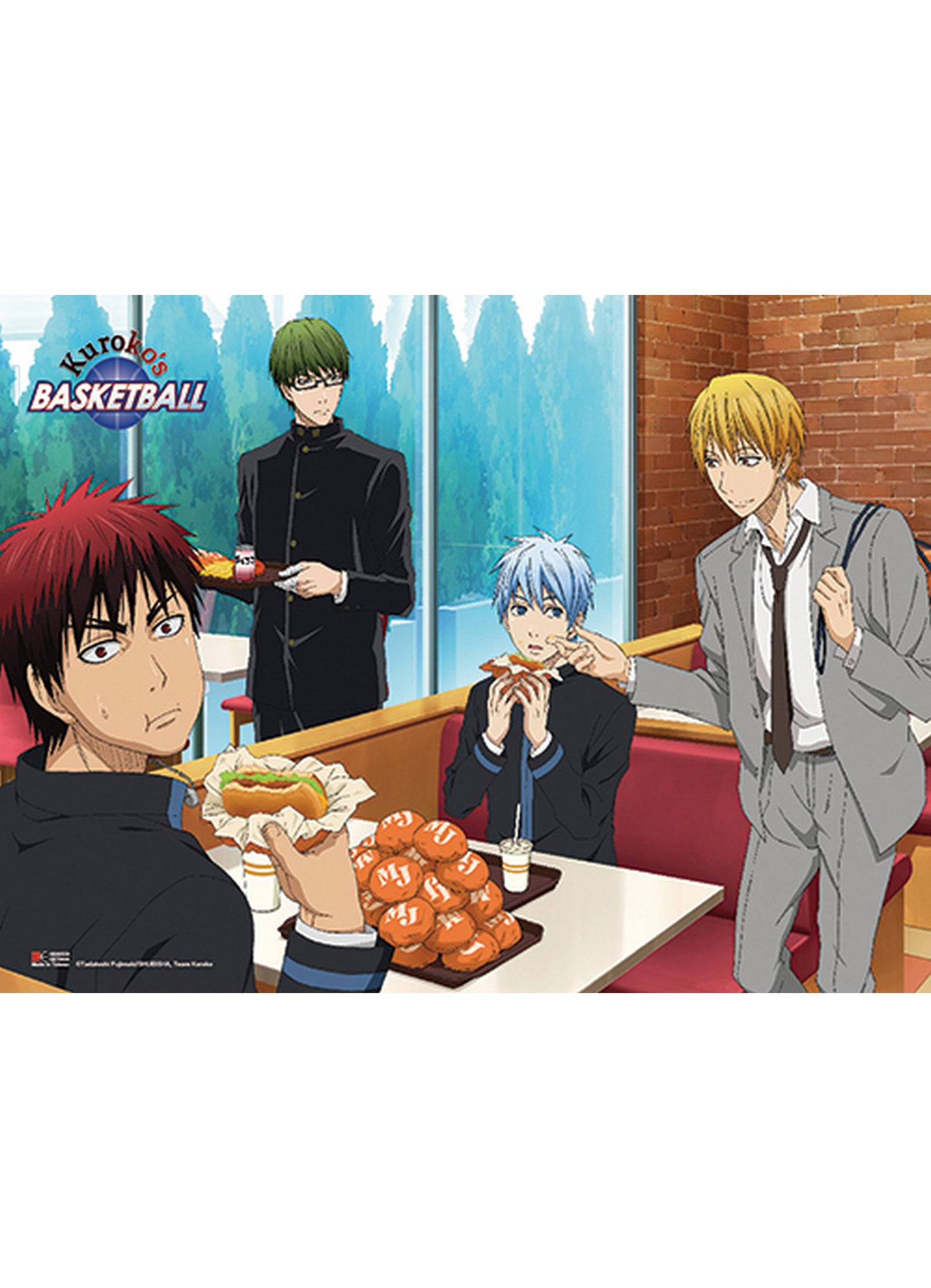 Kuroko's Basketball - Group 3 Wall Scroll 31"W x 43"H