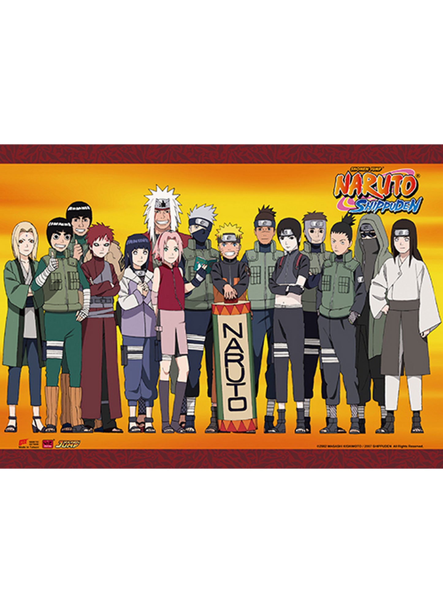 Naruto Shippuden - Character Group Wall Scroll 31"W x 43"H