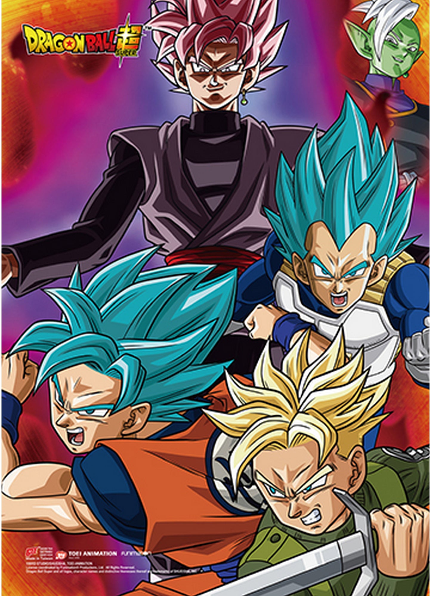 Dragon Ball Super - Future Trunks Group 01 Wall Scroll 31"W x 43"H
