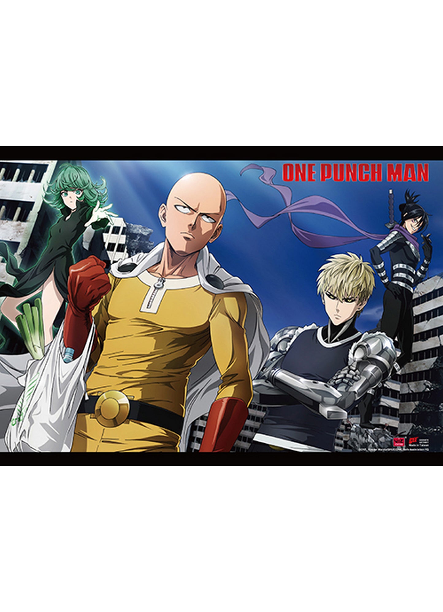 One Punch Man - Group 4 Wall Scroll 31"W x 43"H