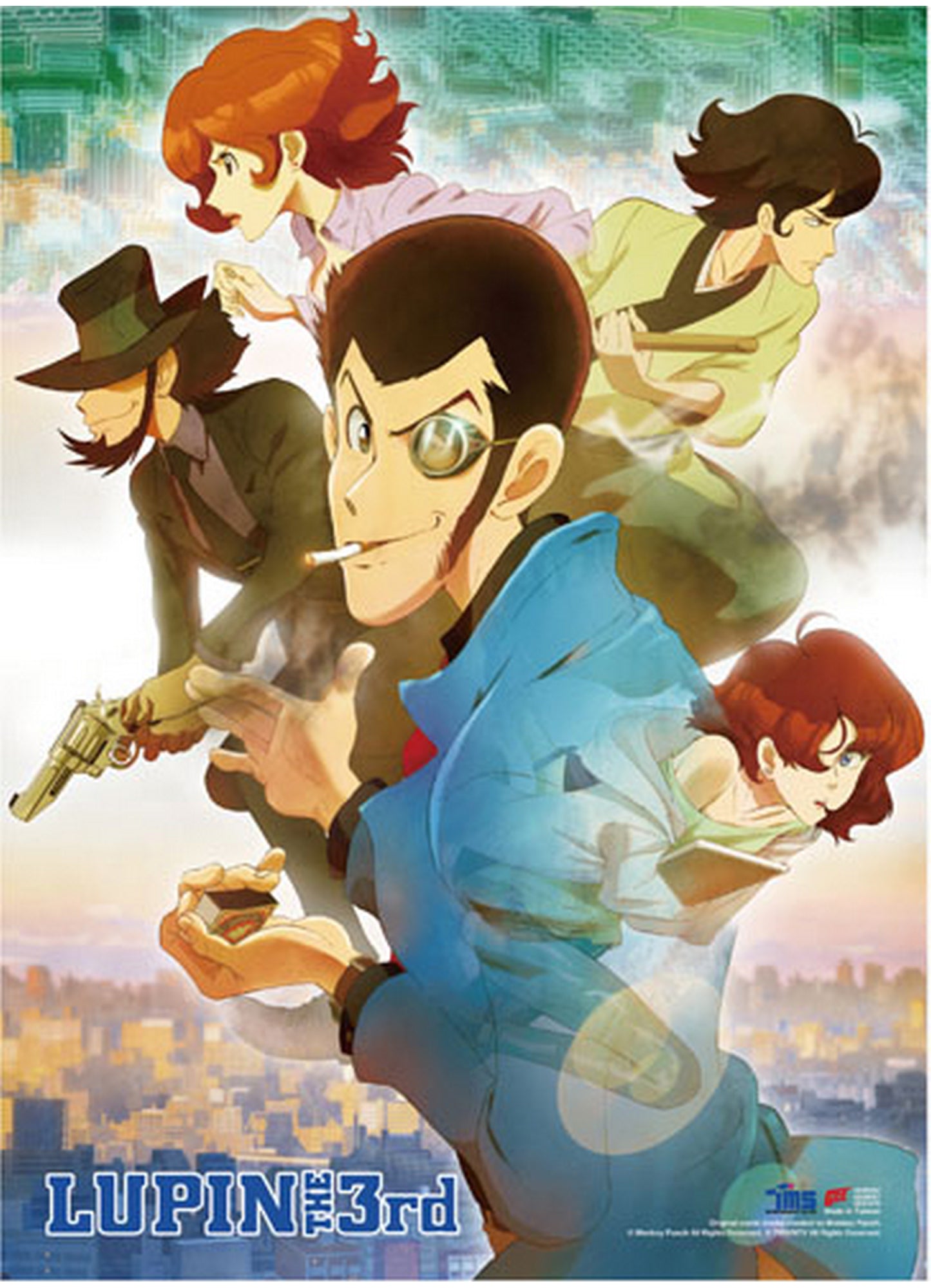 Lupin The Third Part 5 - Key Art Wall Scroll 31"W x 43"H