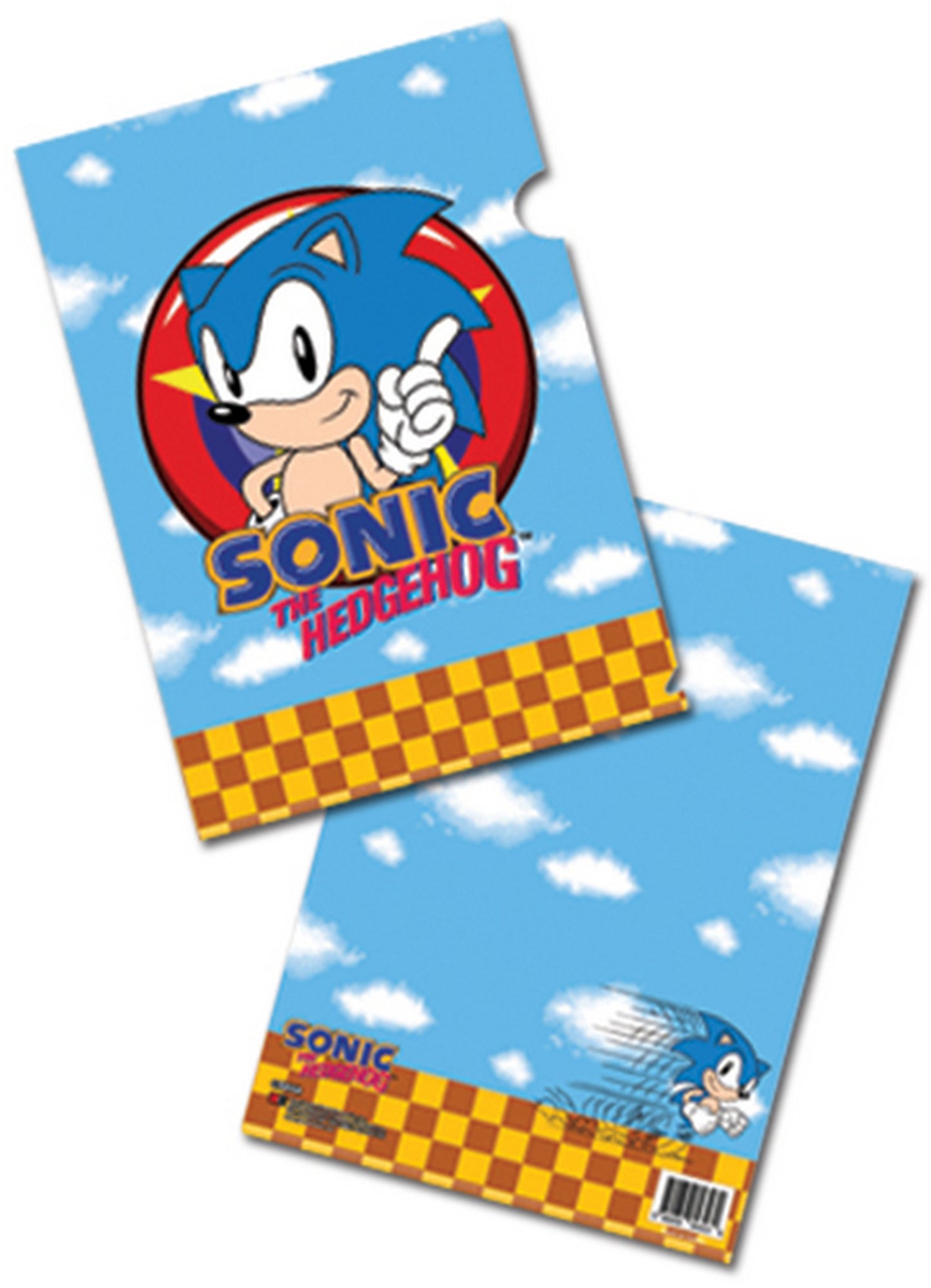 Classic Sonic - Sonic The Hedgehog Pointing Index Finger Up File Folder (5 Pcs)