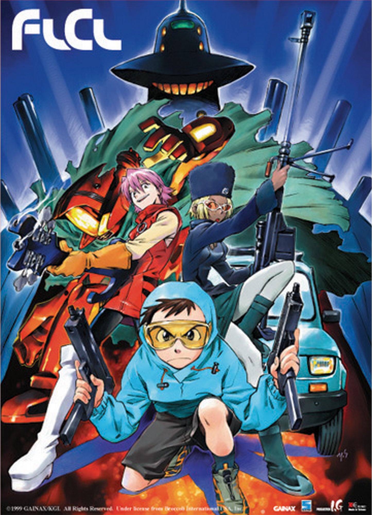 FLCL - Survival Game (Sadamoto) Wall Scroll 31"W x 43"H
