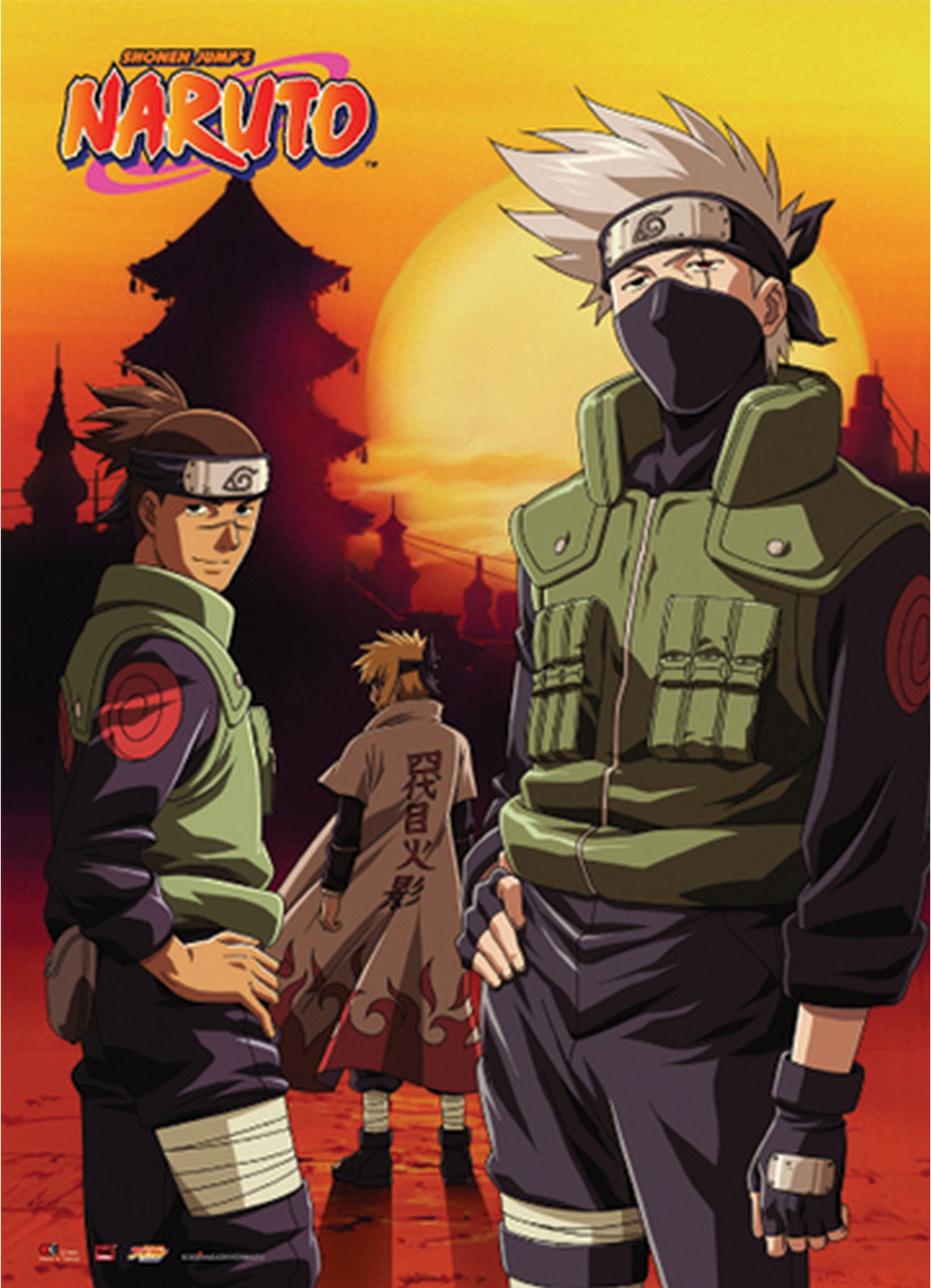Naruto - Kakashi Hatake & Iruka Umino Wall Scroll 31"W x 43"H
