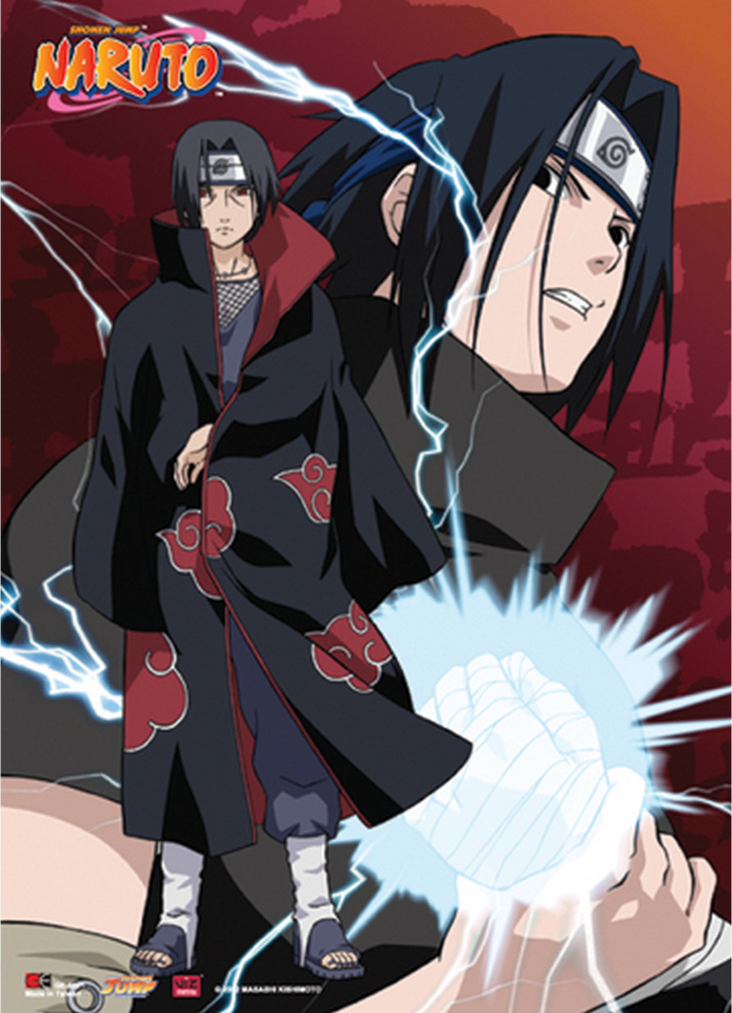 Naruto - Uchiha Brothers Wall Scroll 31"W x 43"H