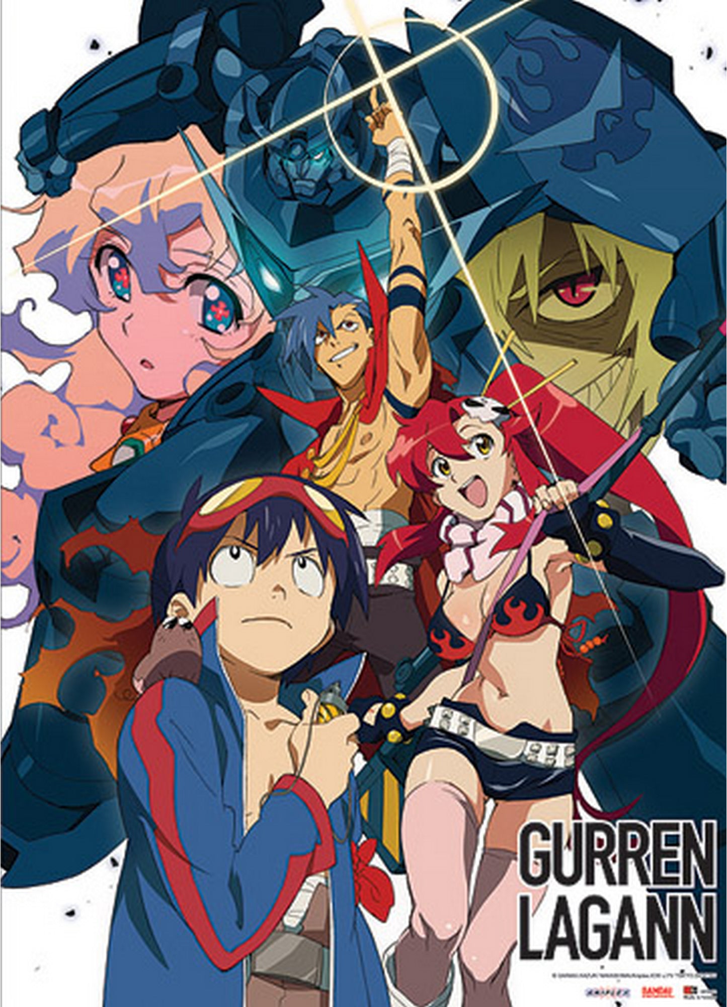 Gurren Lagann - Group Wall Scroll 31"W x 43"H