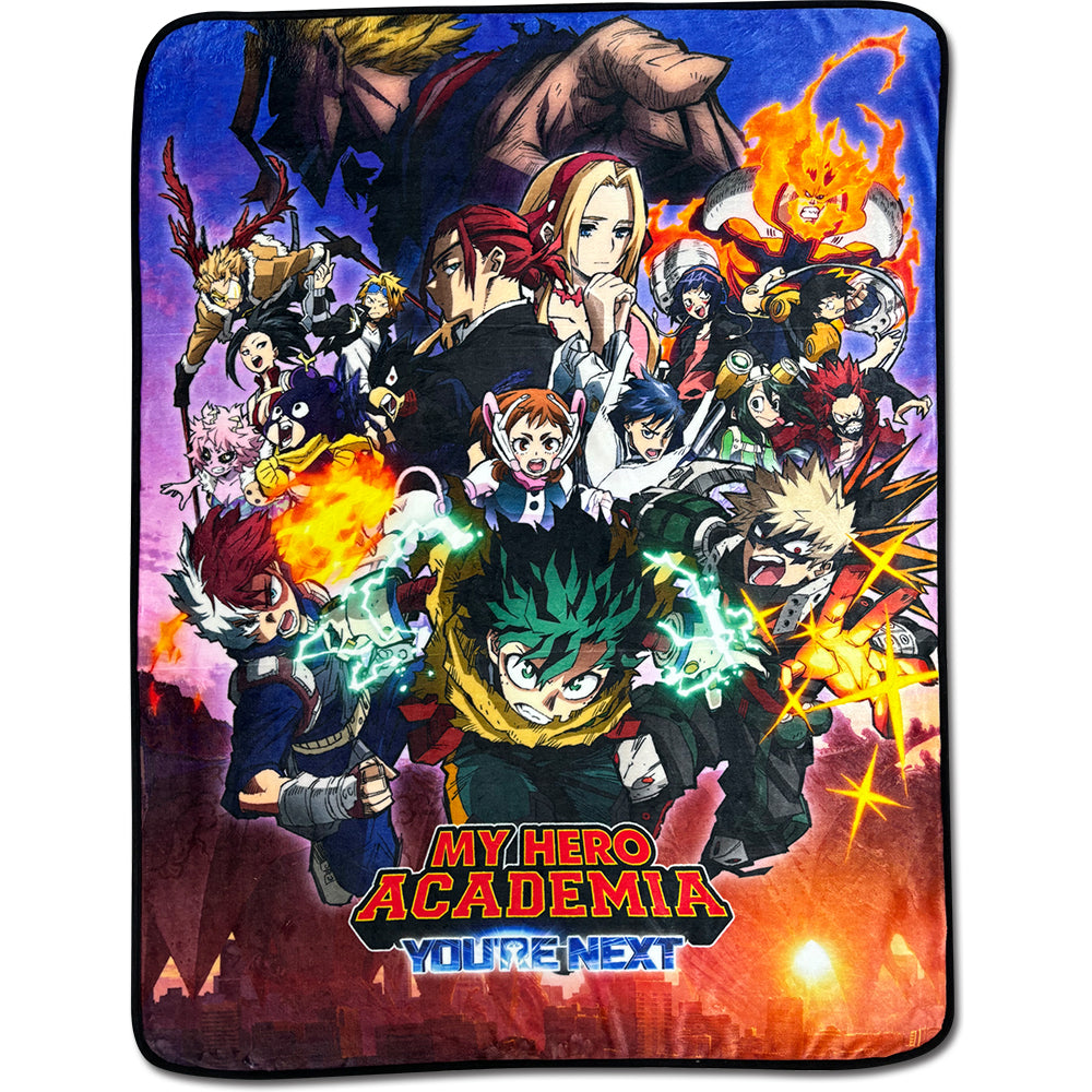 My Hero Academia You're Next - Key Visual Blanket 46" W x 60"