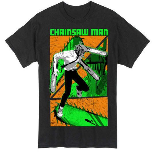 Chainsaw Man - Chainsaw Man Close-Up Panels T-Shirt