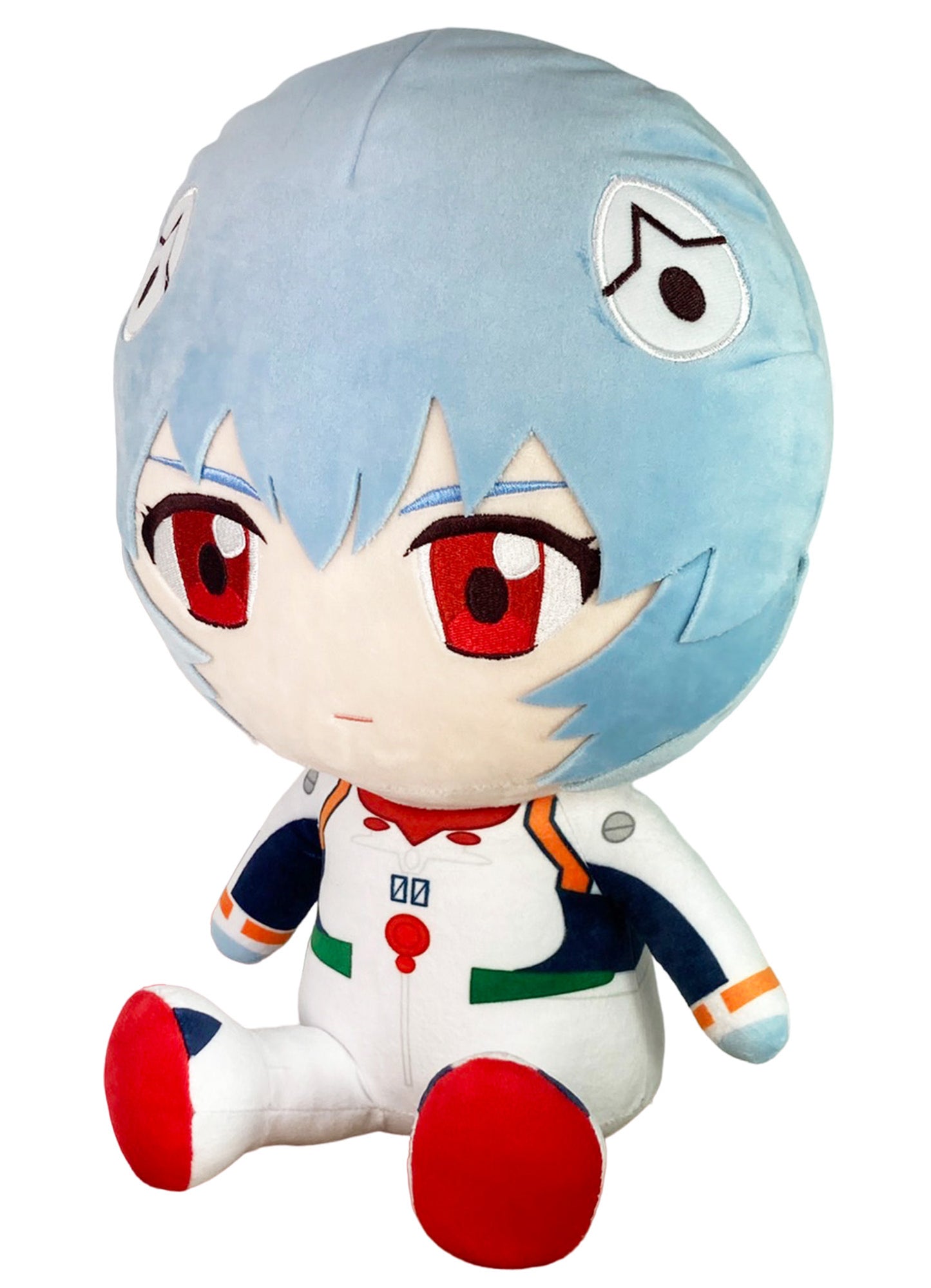 Evangelion New Movie - Rei Ayanami Plug Suit Sitting Plush 12"H