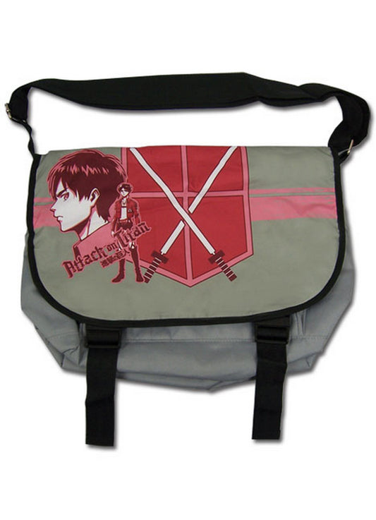 Attack On Titan - Eren Yeager Red Messenger Bag