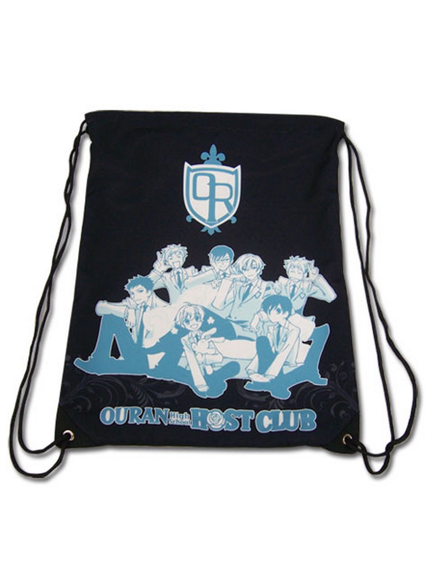 Ouran High School Host Club - Group Black Drawstring Bag